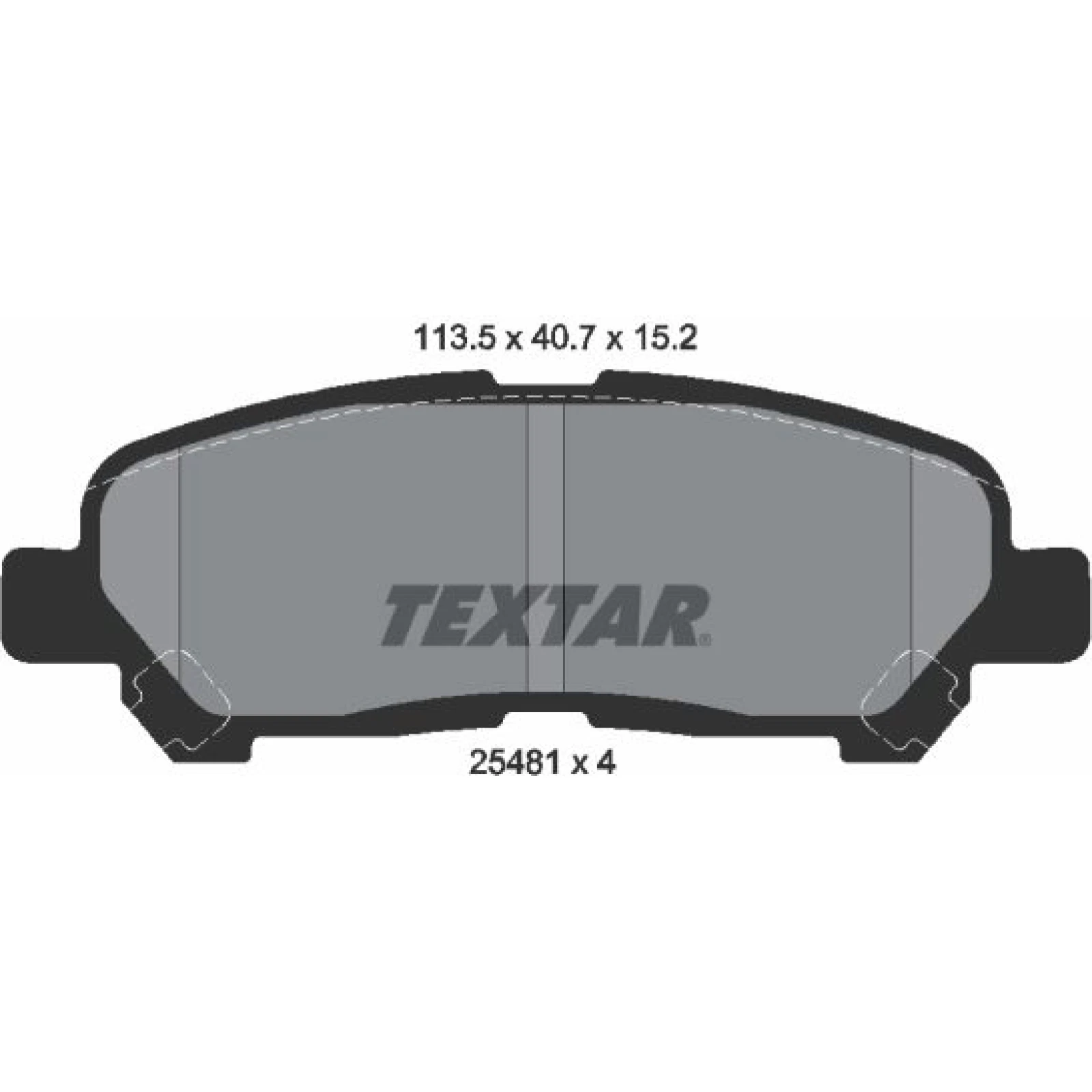 Bremsbelagsatz Toyota T. Highlander 3.5 05 2548101