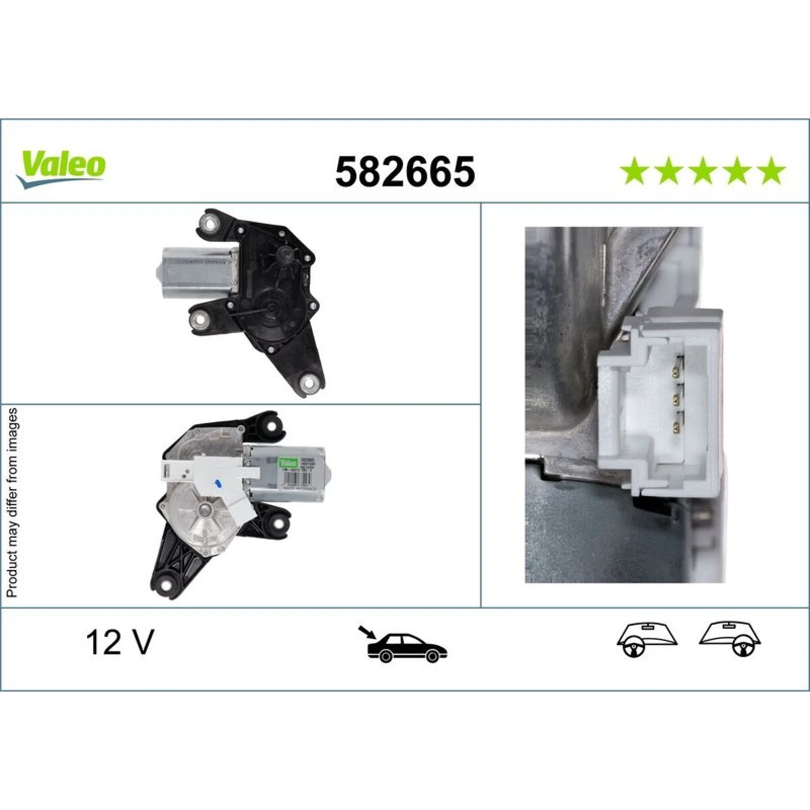 Wischermotor hinten 582665