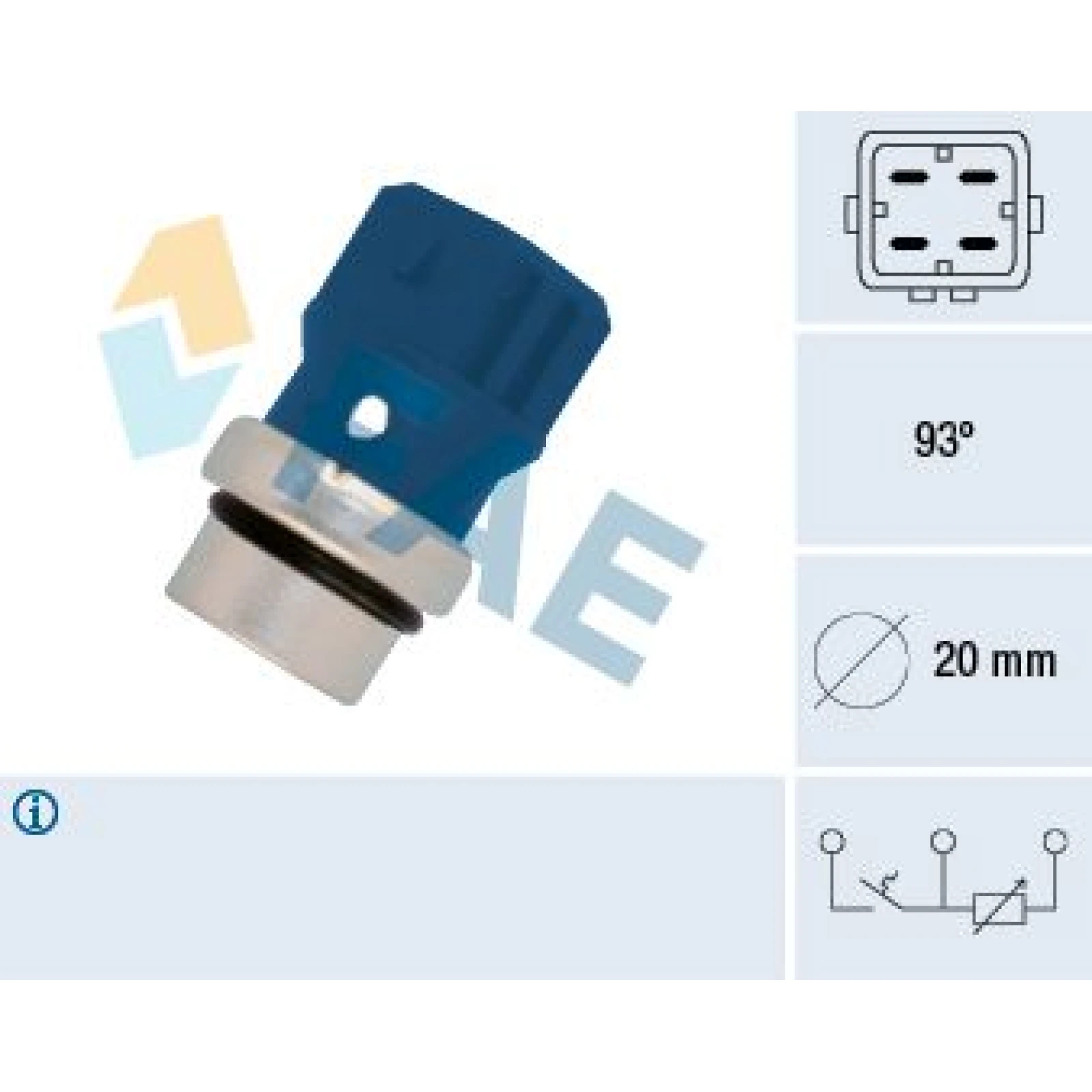 FAE Sensor, Kühlmitteltemperatur 34330