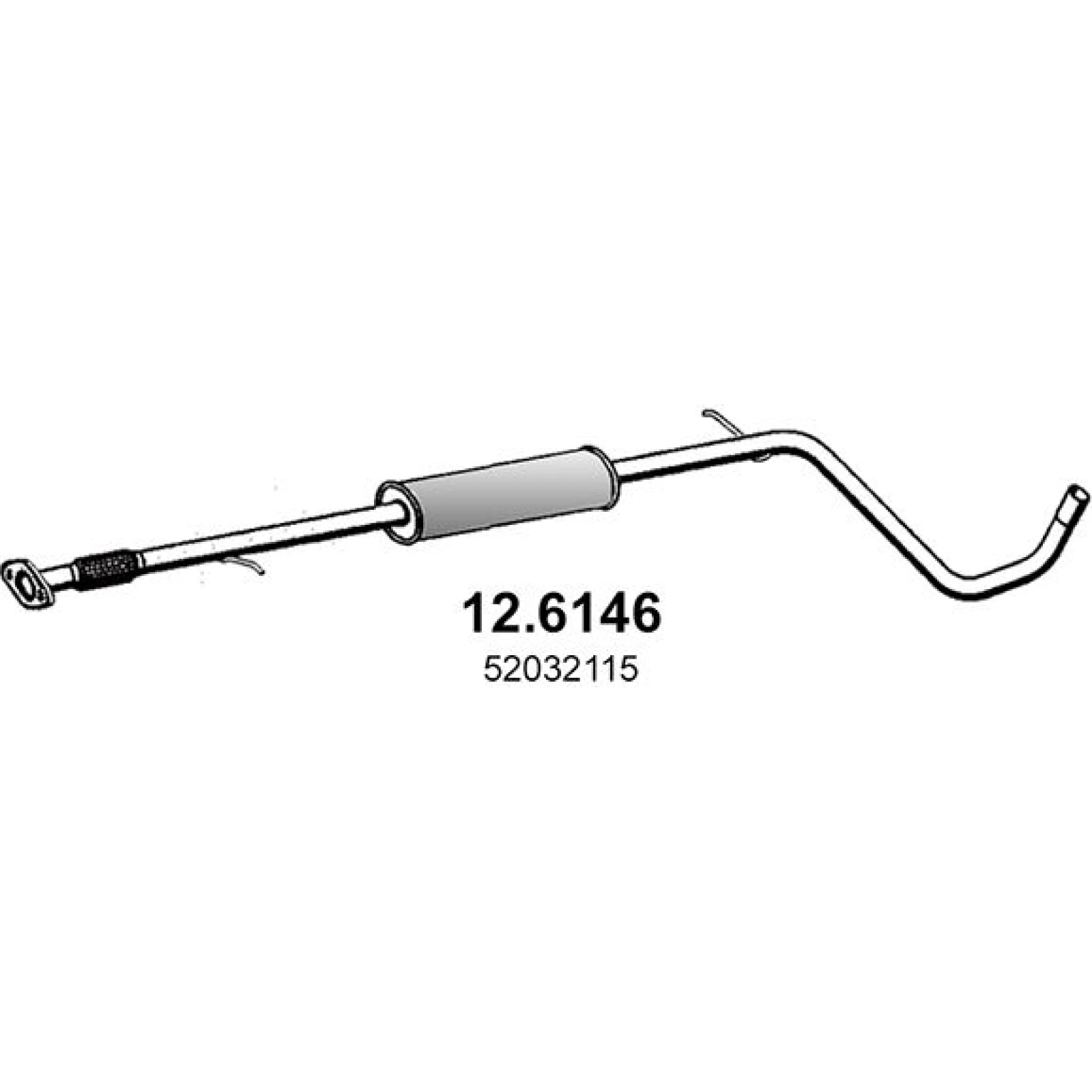 Mittelschalldämpfer 12.6146