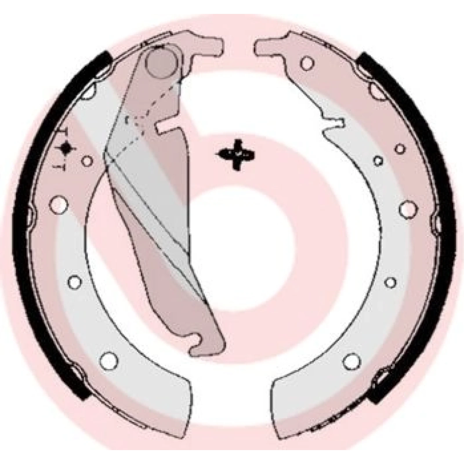 Bremsbackensatz HA S 06 502