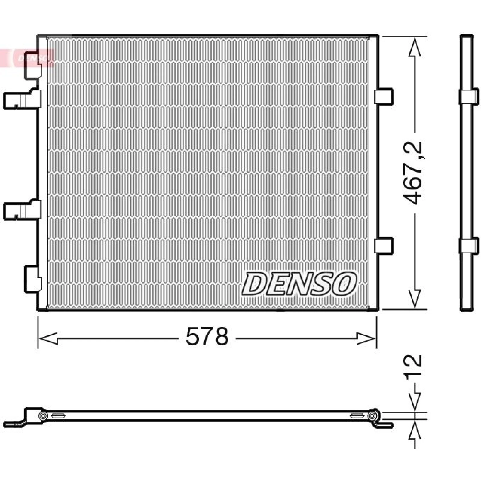 DENSO Kondensator, Klimaanlage DCN20042