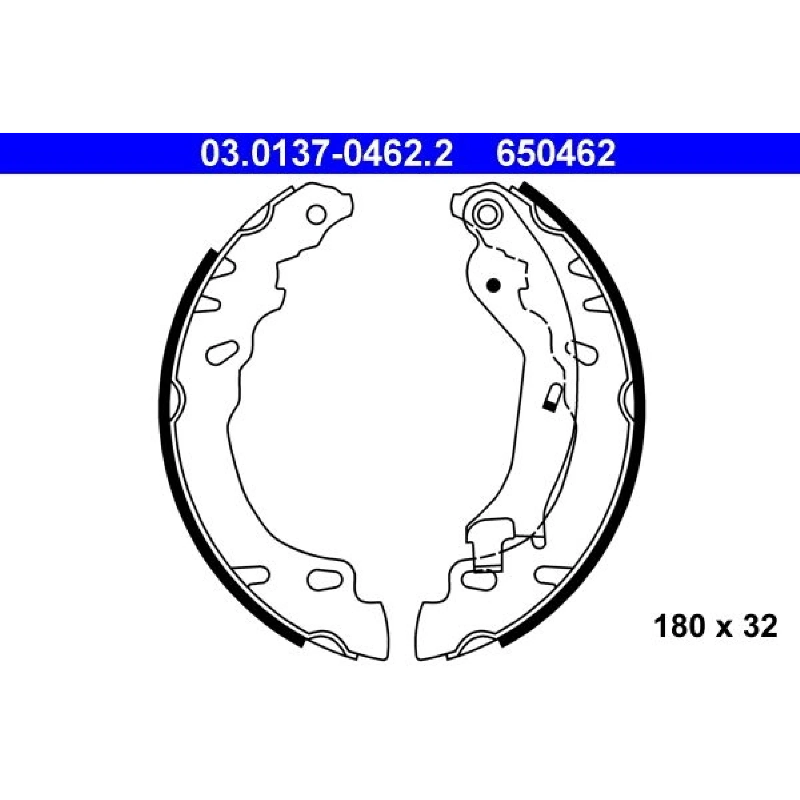 Bremsbackensatz 03.0137-0462.2