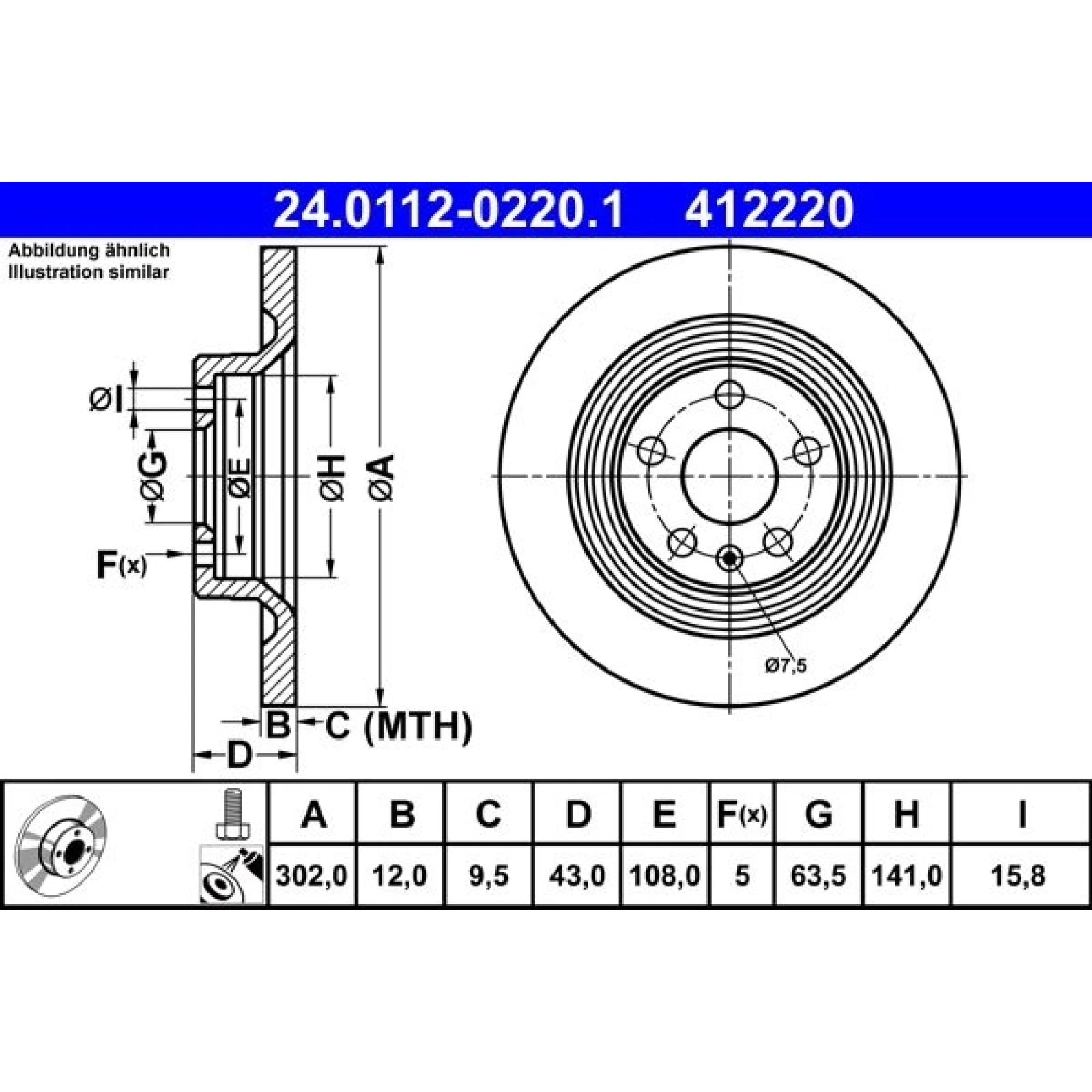 Bremsscheibe 24.0112-0220.1