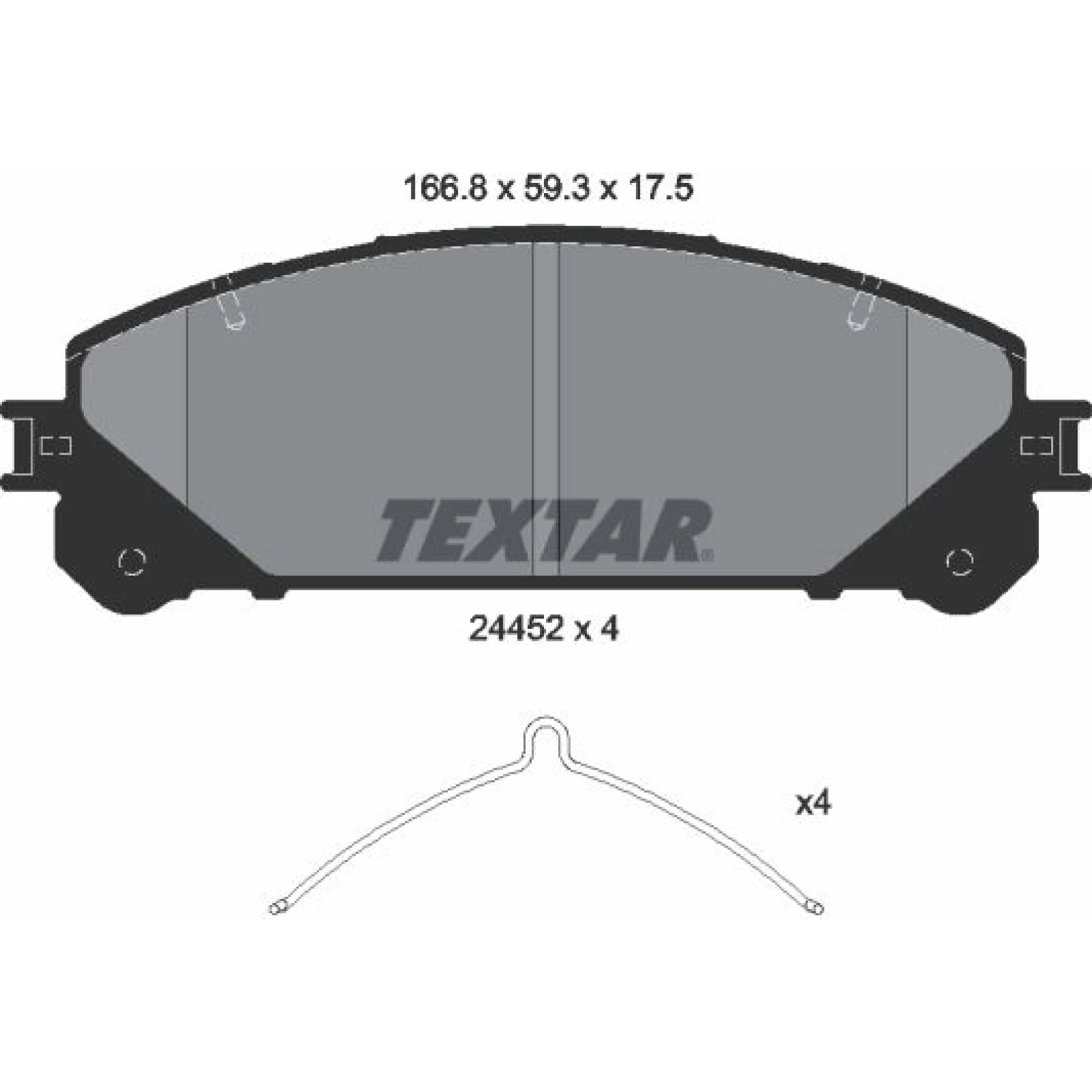 Bremsbelagsatz Lexus P. Rx 09-/Rav 4 12 2445201