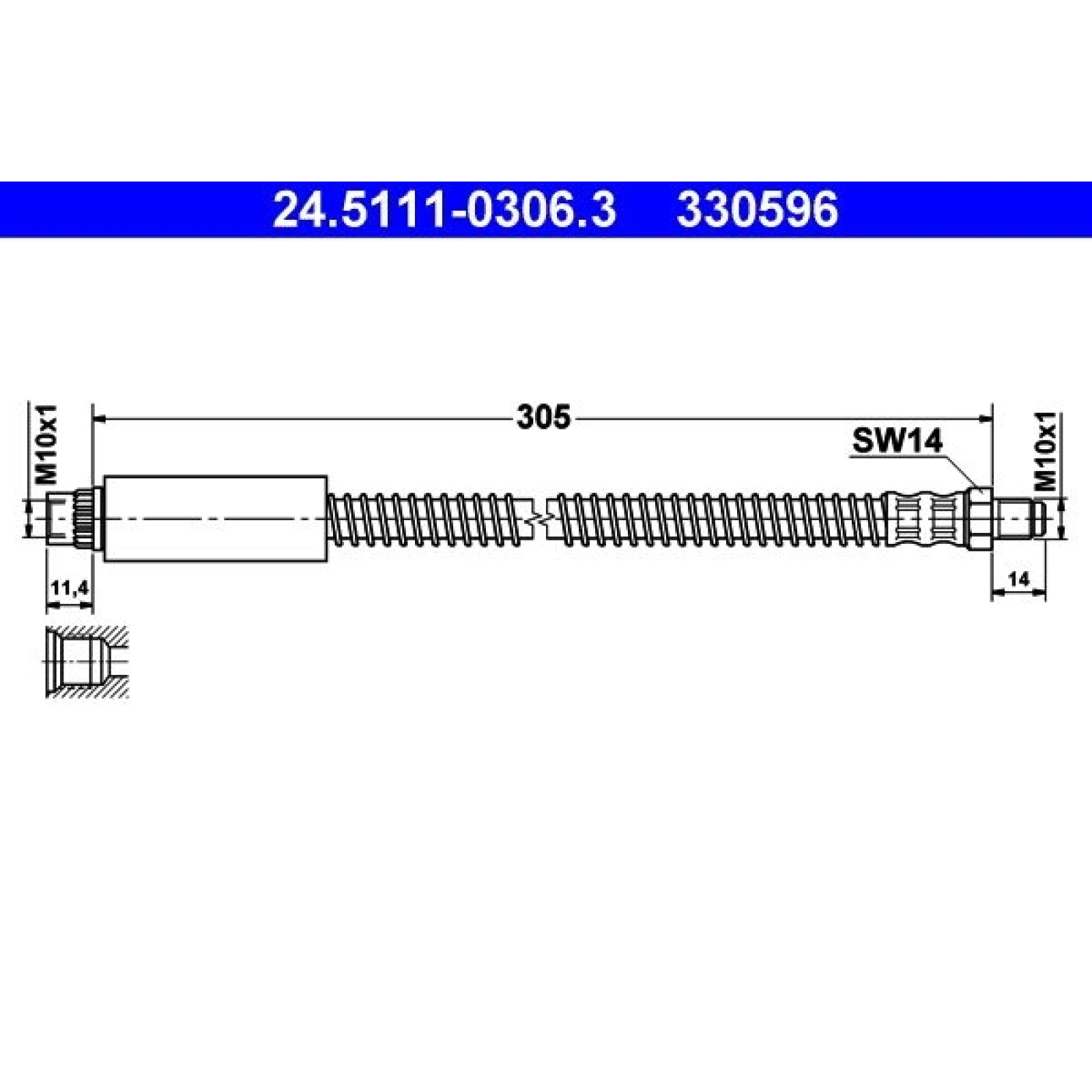 Bremsschlauch 24.5111-0306.3