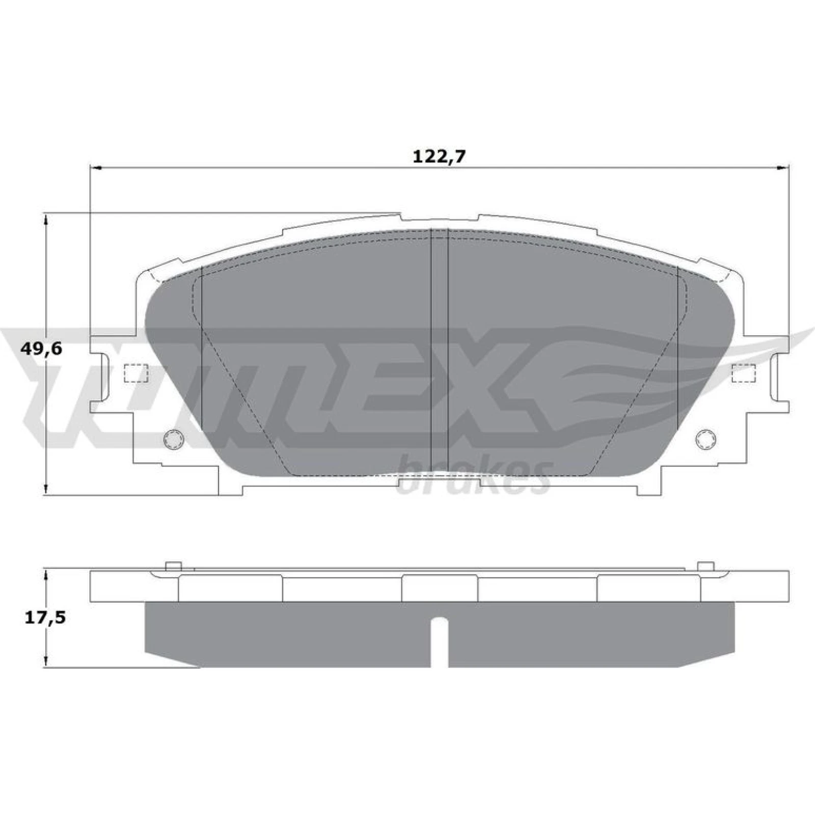 TOMEX brakes Bremsbelagsatz, Scheibenbremse TX 16-09