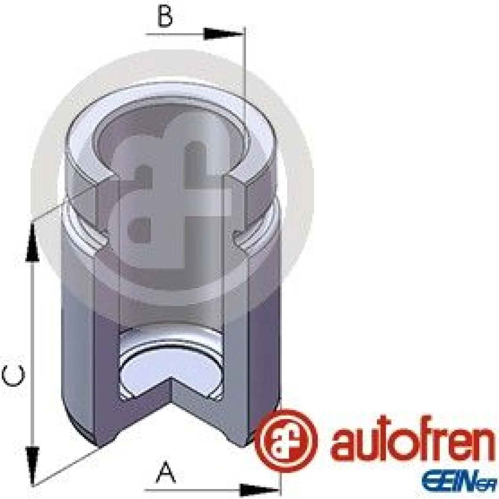 Kolben, Bremssattel D02599