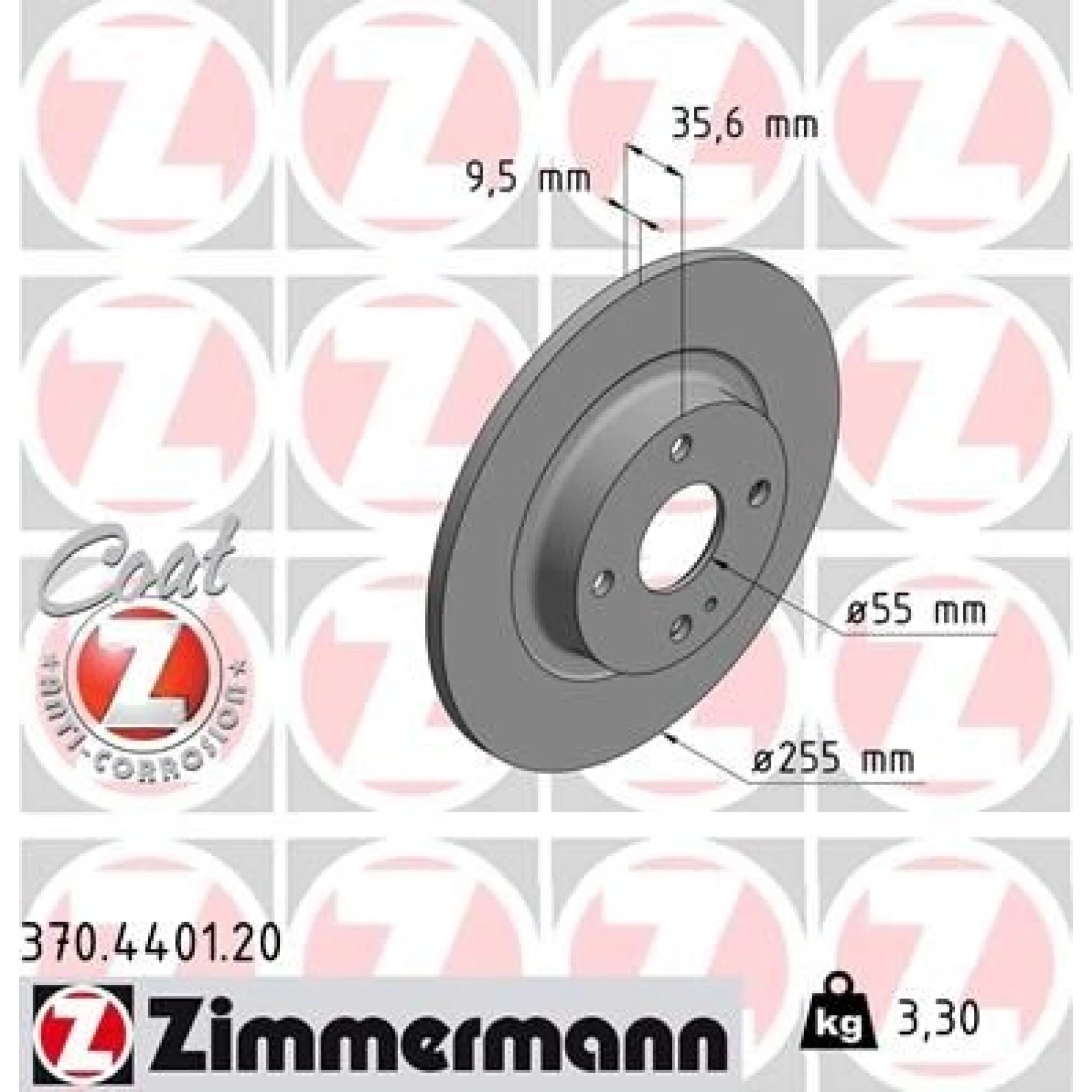 ZIMMERMANN Bremsscheibe 370.4401.20