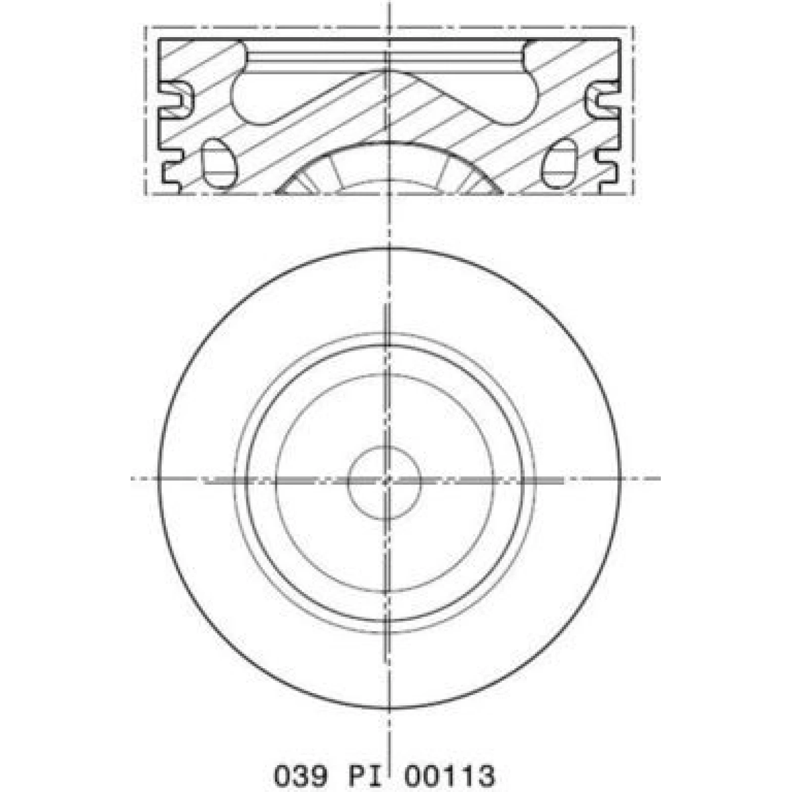 MAHLE Kolben 039 PI 00113 010