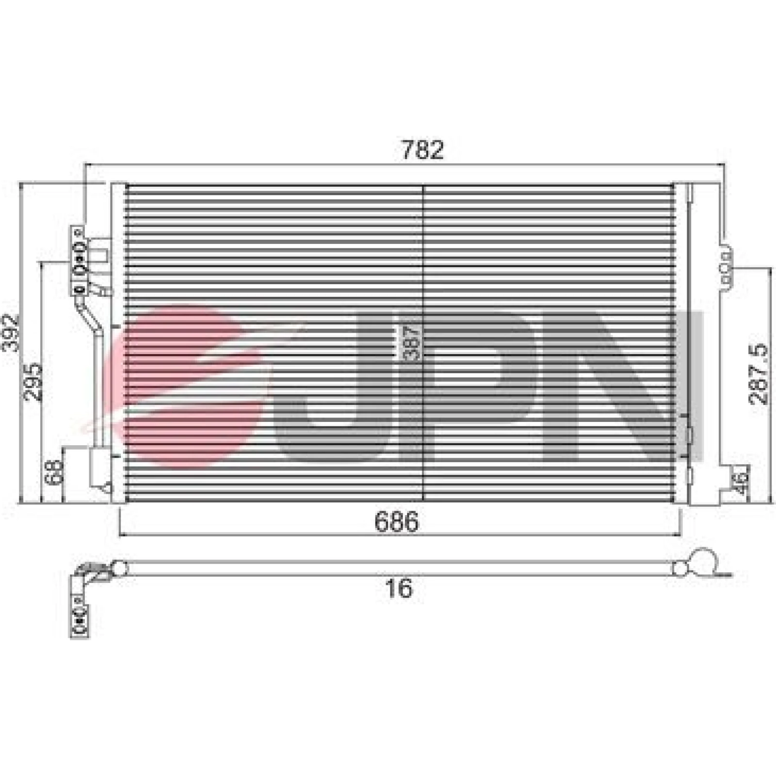 JPN Kondensator, Klimaanlage 60C9104-JPN