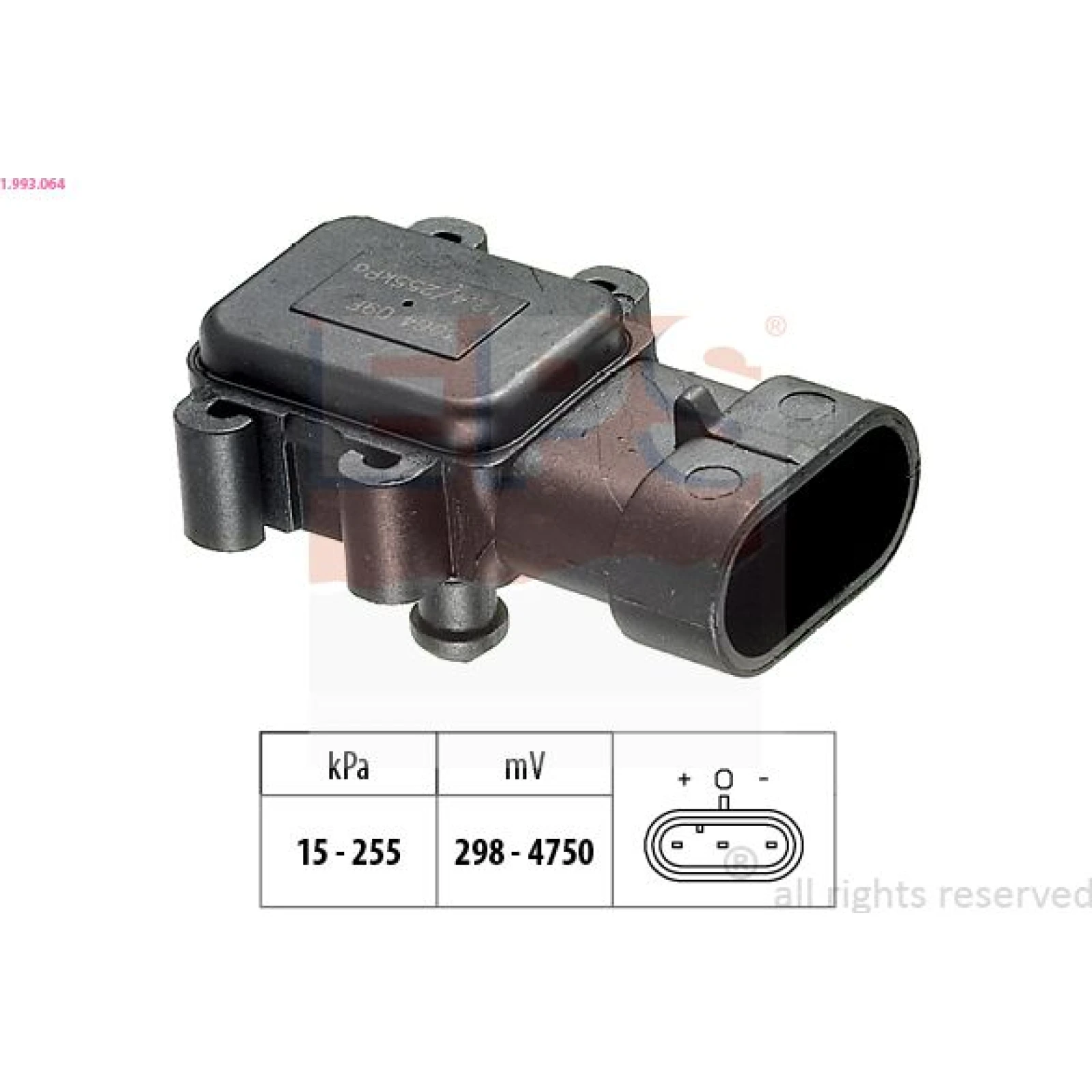 Luftdrucksensor, Saugrohrdruck 1.993.064