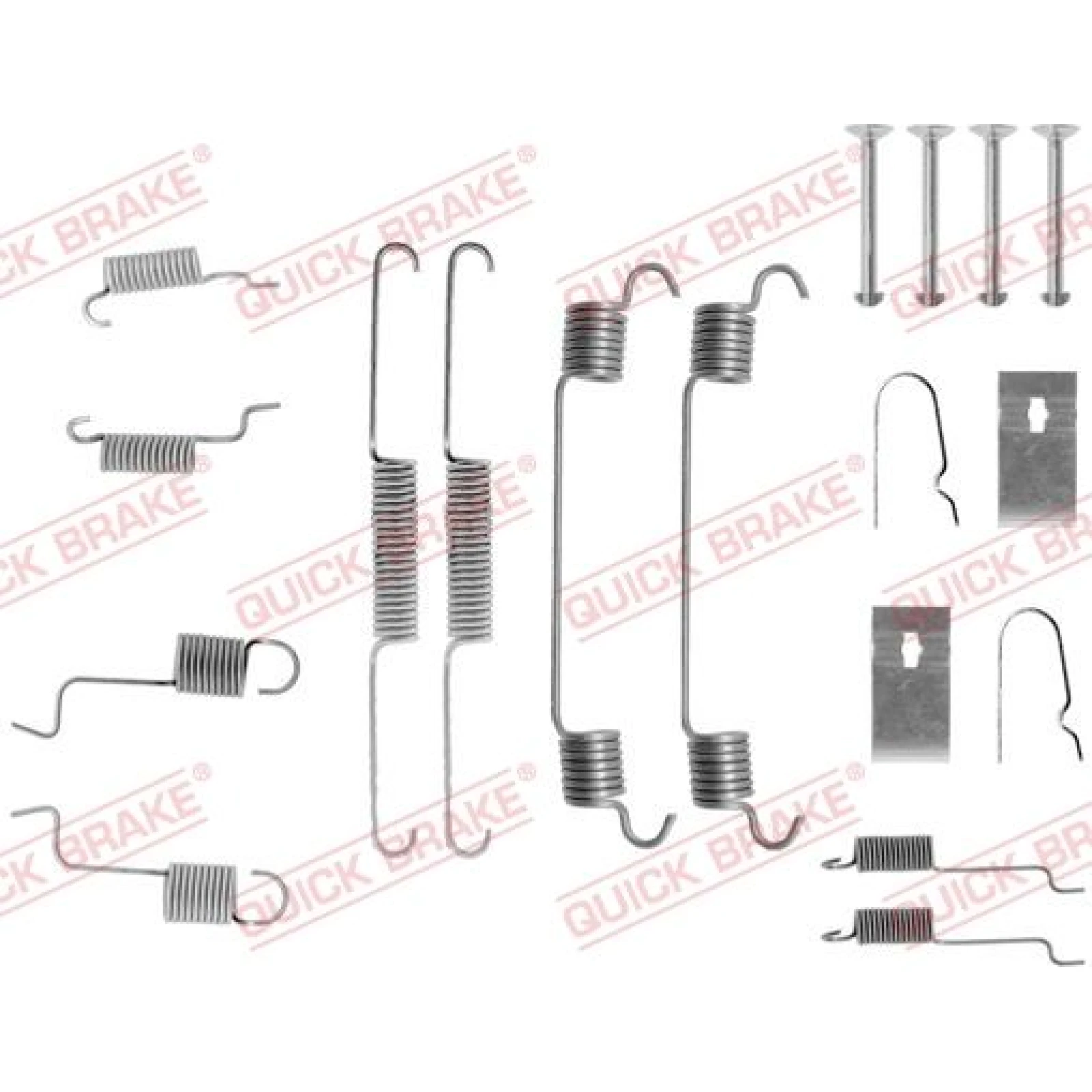391-0742 Montagesatz f.Bremsbacken 105-0742