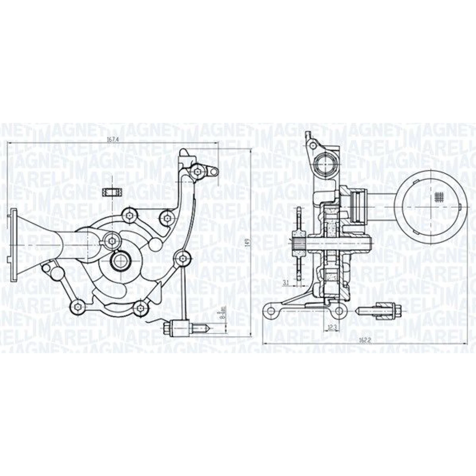 MAGNETI MARELLI Ölpumpe 351516000087