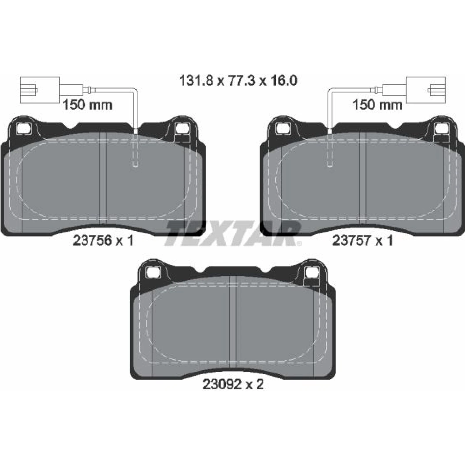 Bremsbelagsatz Alfa P. Giulietta 10 2375603