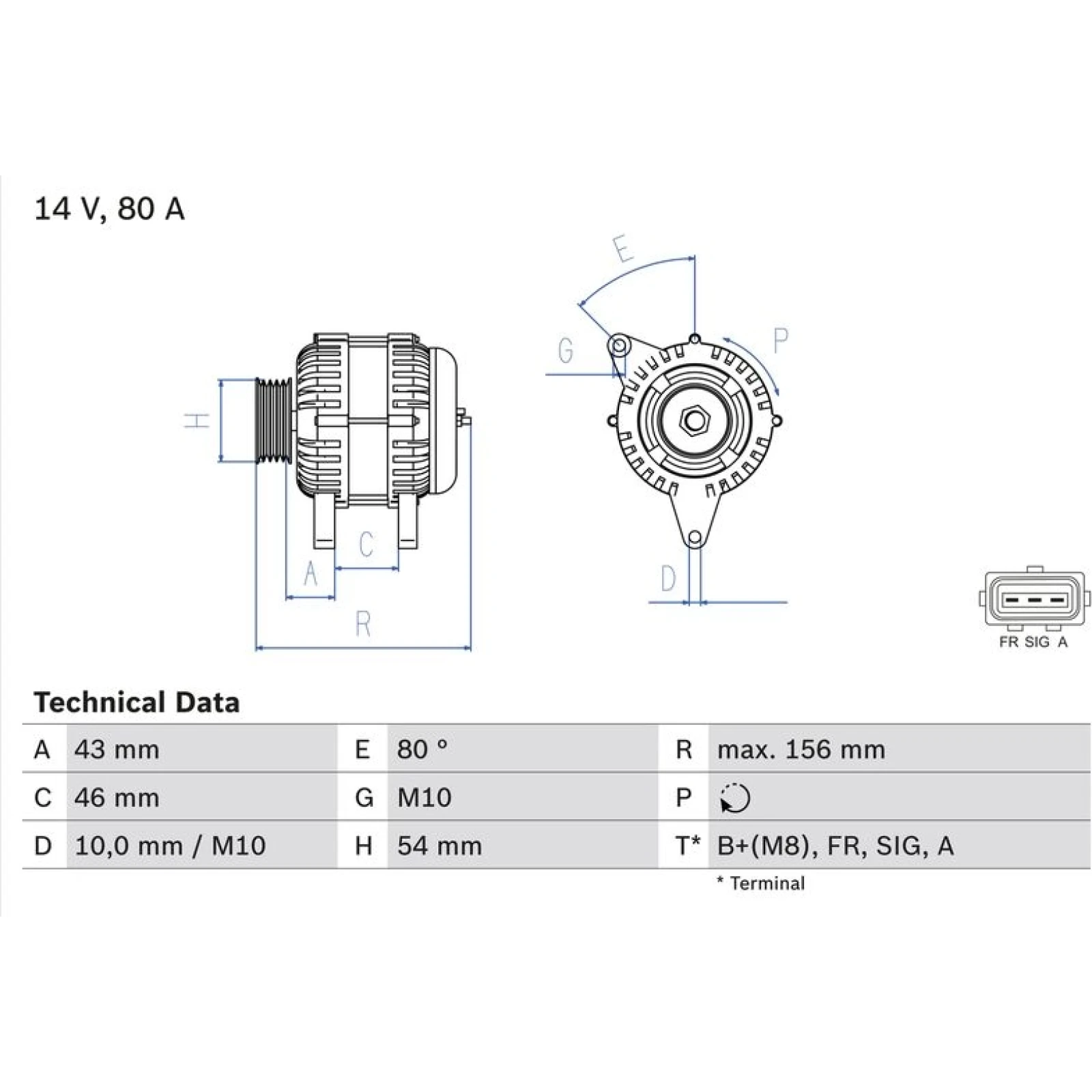 Bosch Lichtmaschine 0 986 049 151