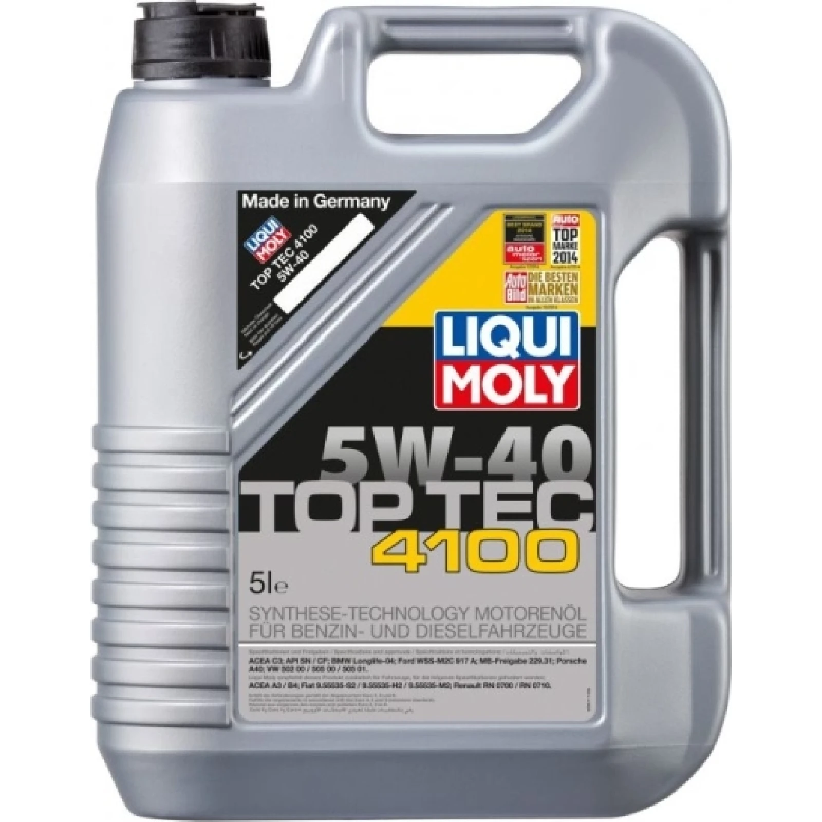 Ol Liqui Moly 5W40 5L Top Te 9511