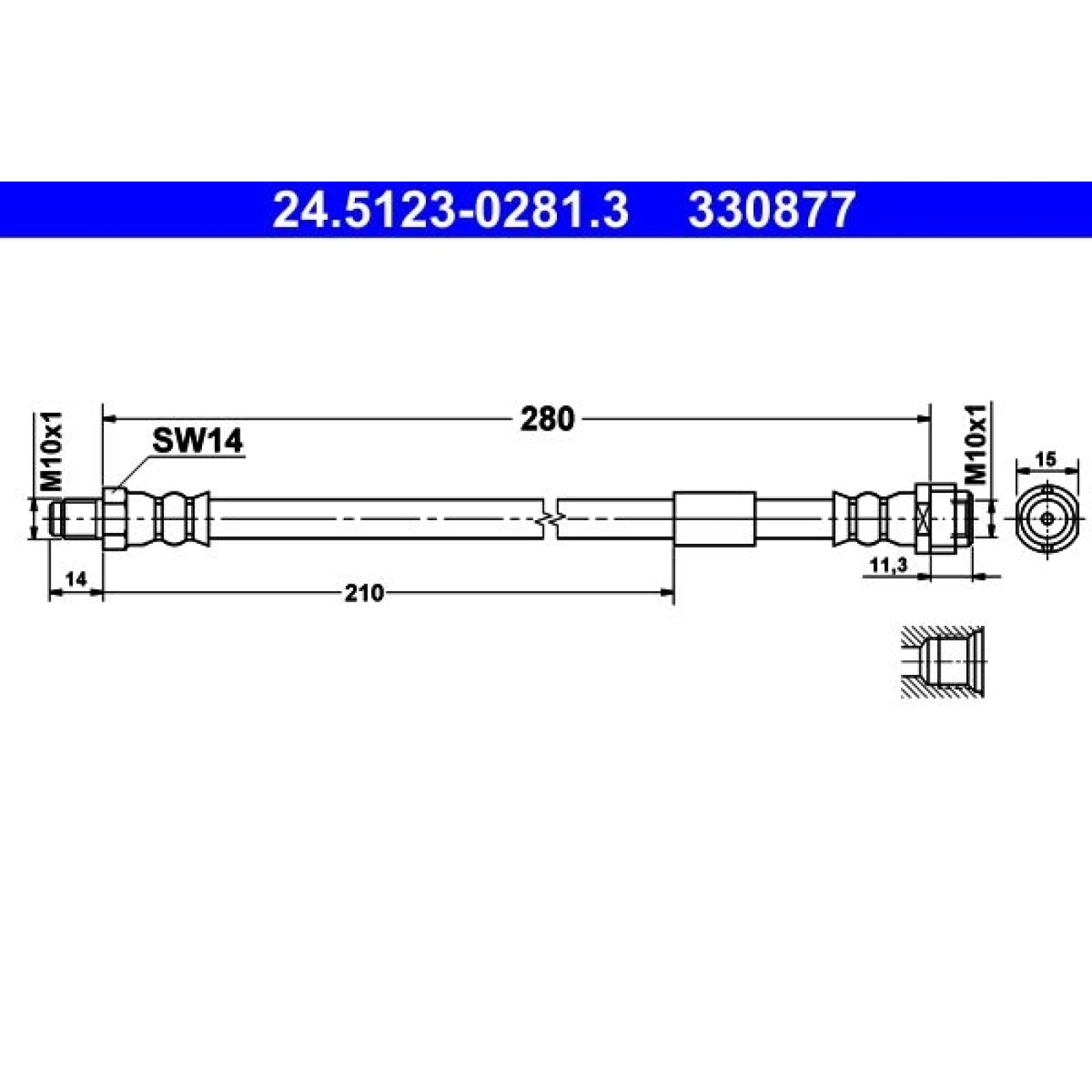 Bremsschlauch 24.5123-0281.3