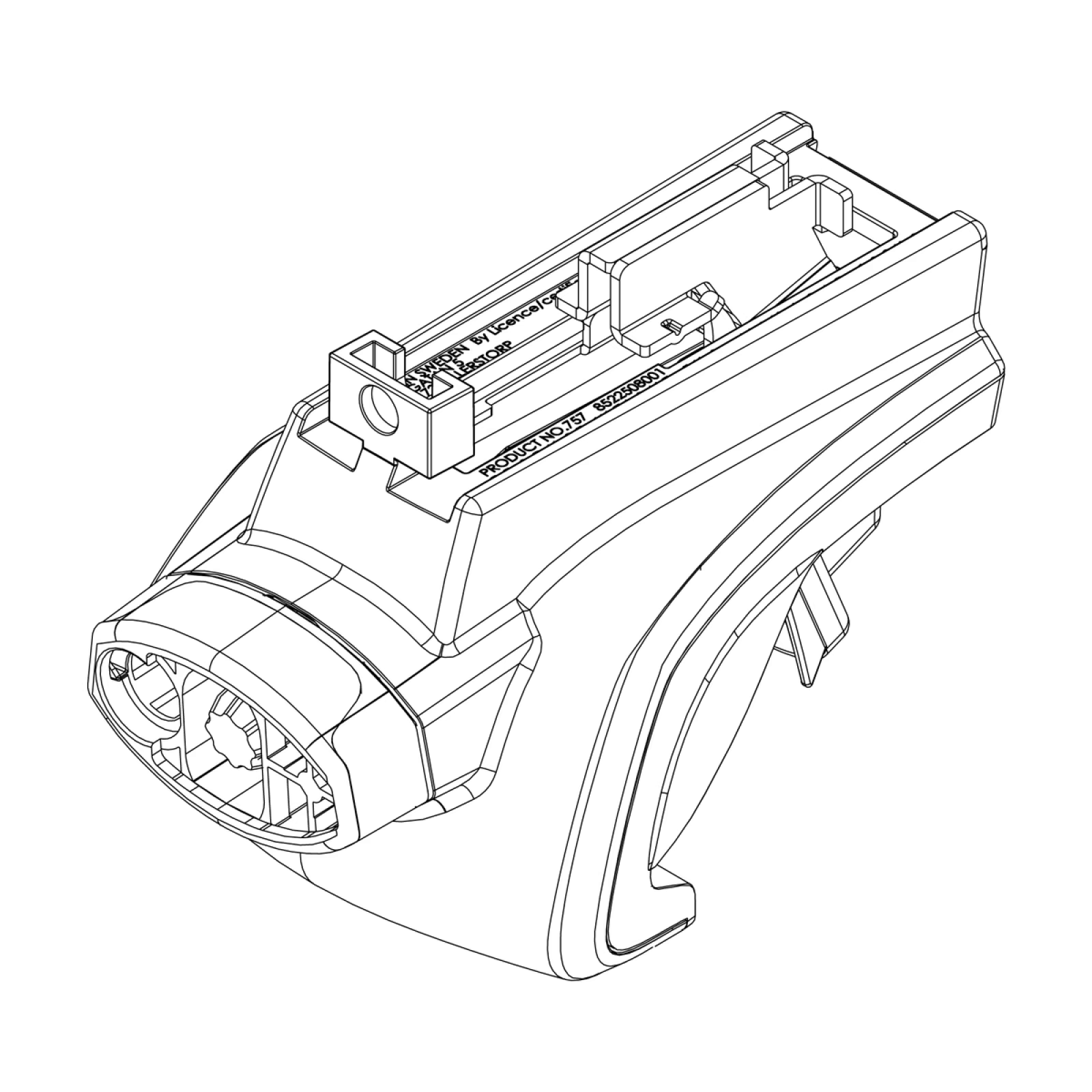 Fuß-Oberteil für 757 1500050091