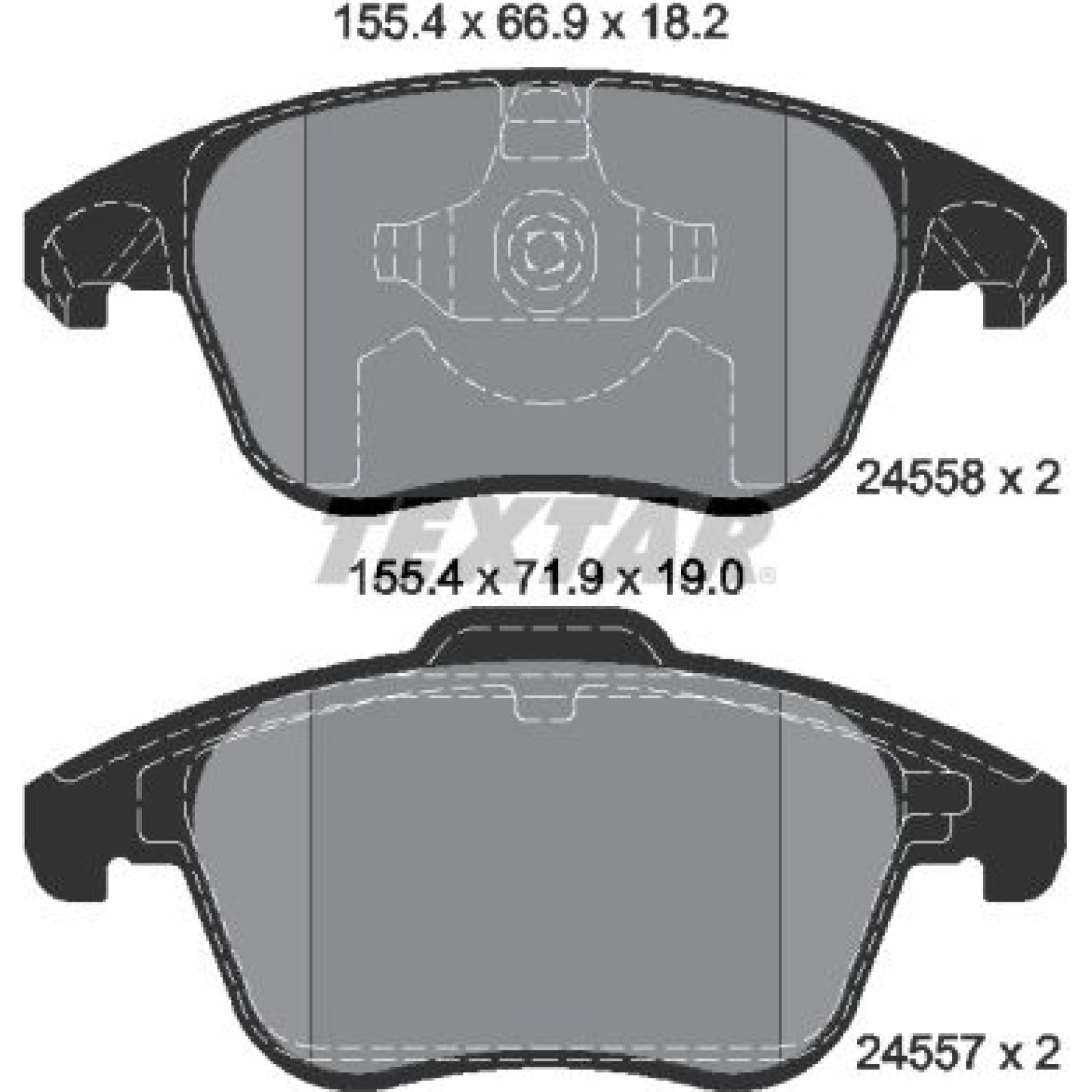 Bremsbelagsatz Citroen P. C4/Ds4/Ds5 1,6-2,0 07 2455801