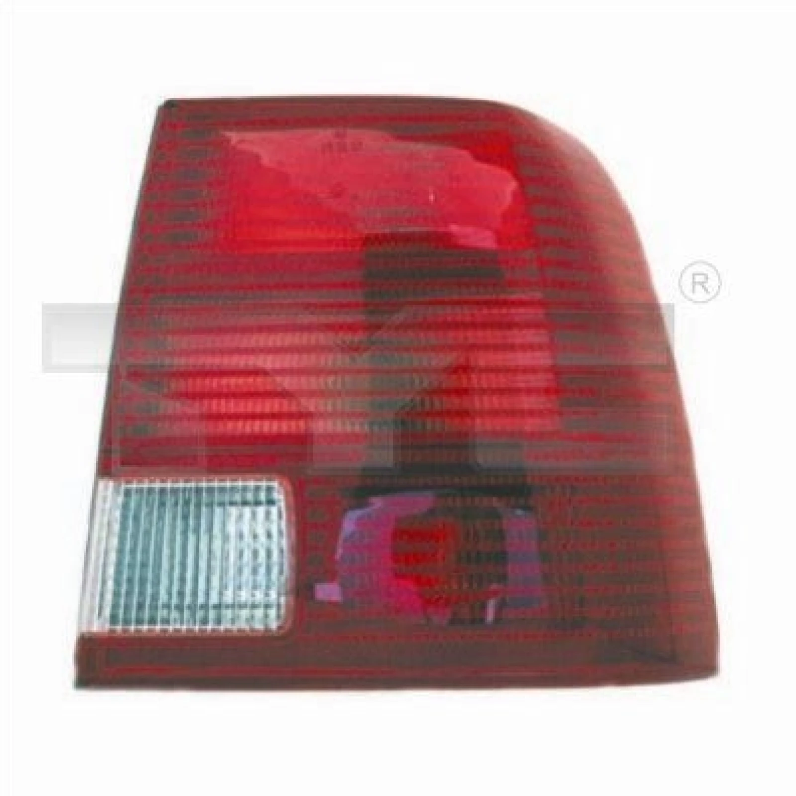 Heckleuchte L ROT/WEISS O K-PLATTE 7256,658,2