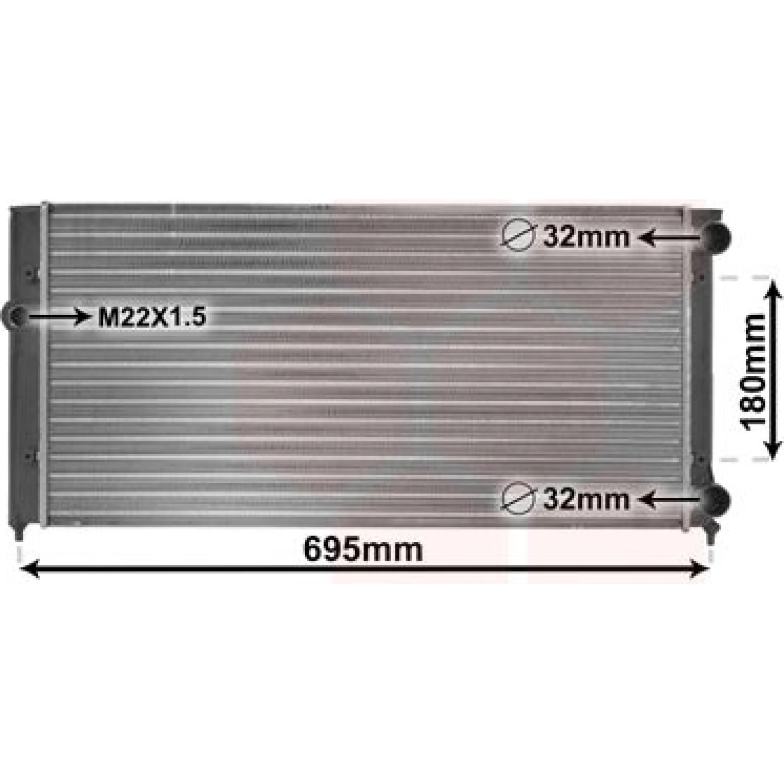 VAN WEZEL Kühler, Motorkühlung 58002109
