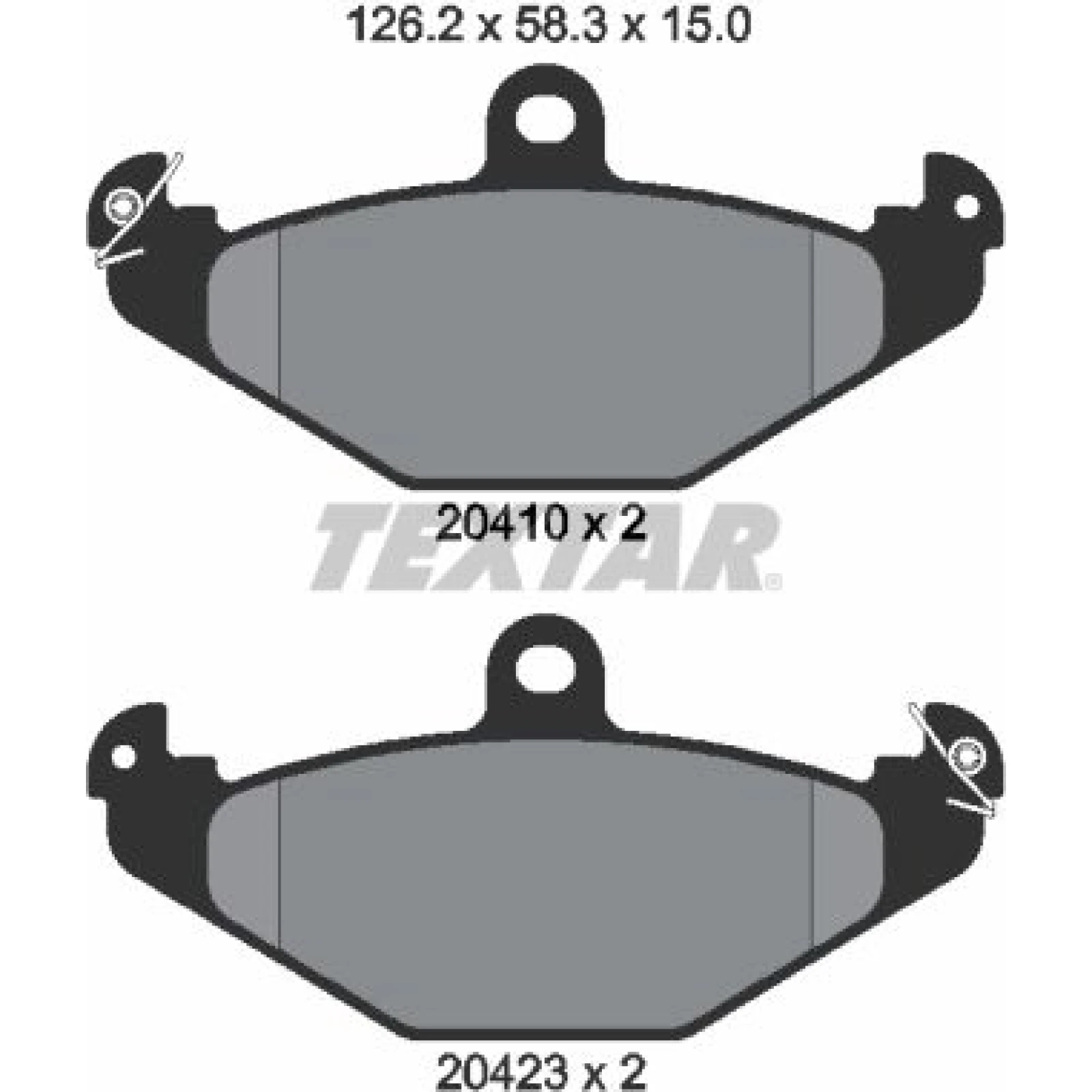 Bremsbelagsatz Renault T. Espace 96-/Laguna 93 2041001