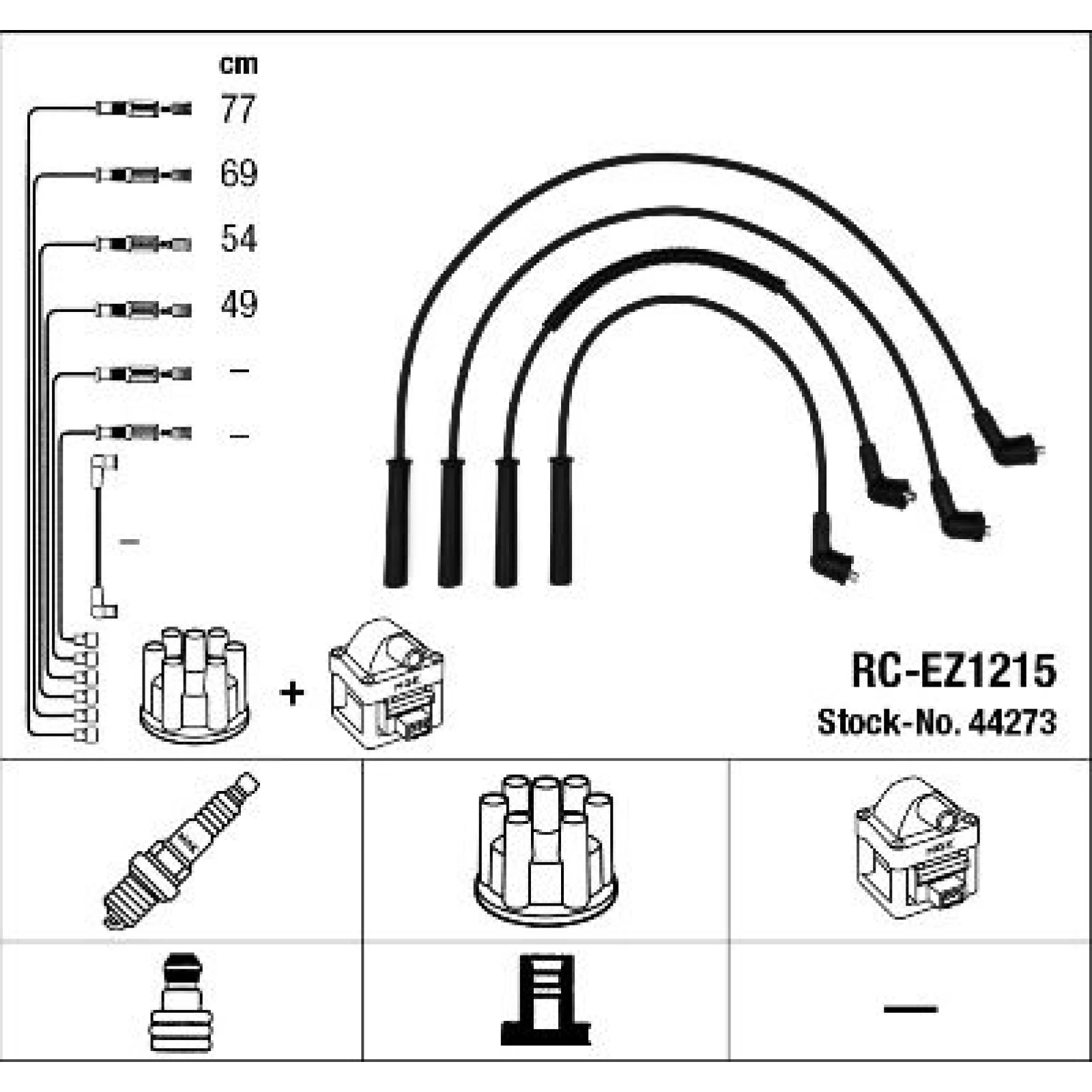 RC-EZ1215 NGK - Zündkabelsatz 44273