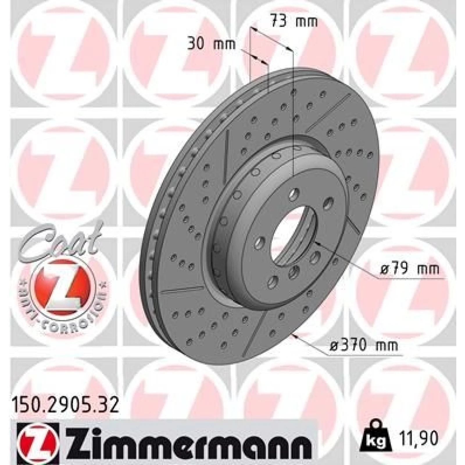 ZIMMERMANN Bremsscheibe 150.2905.32