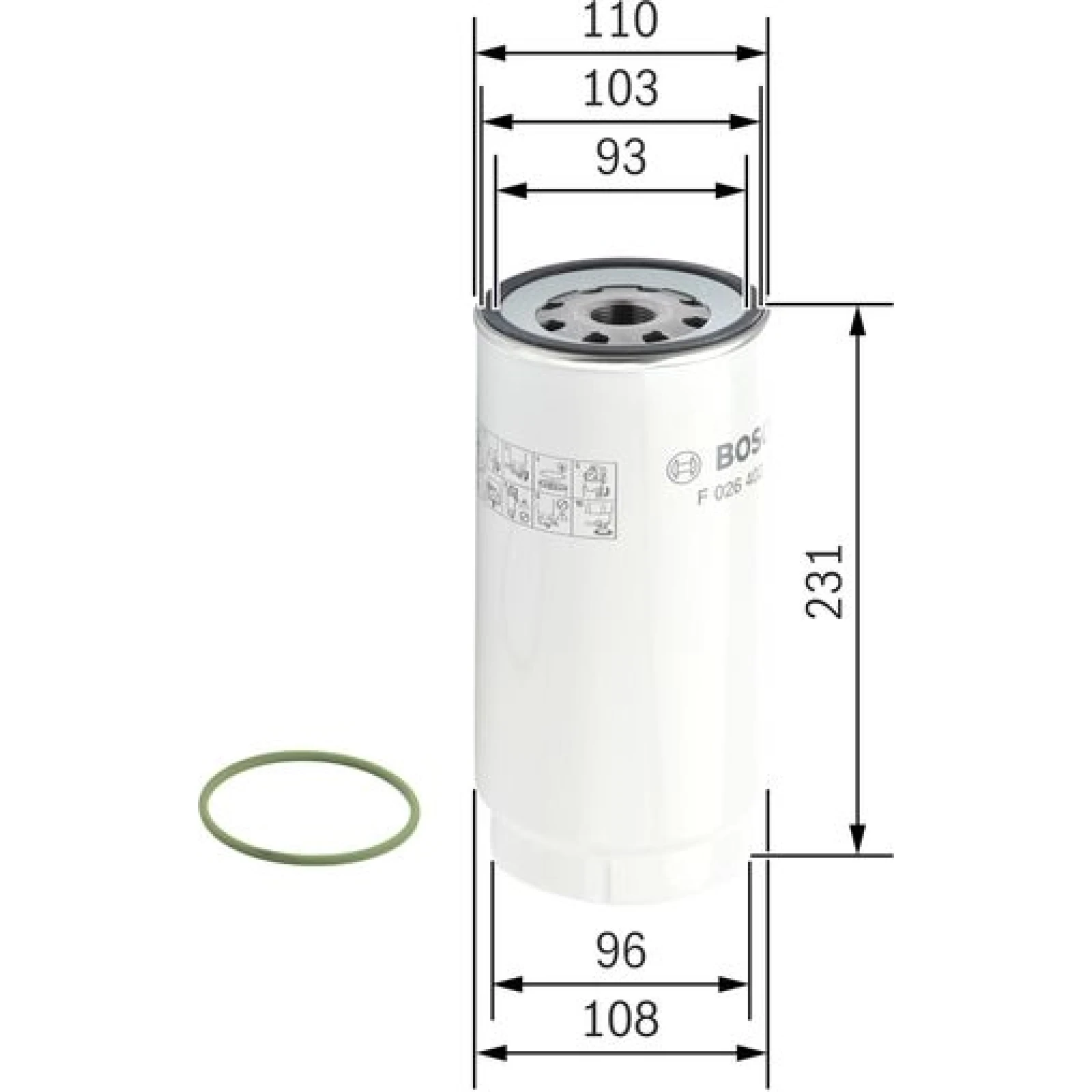 Kraftstofffilter F 026 402 038