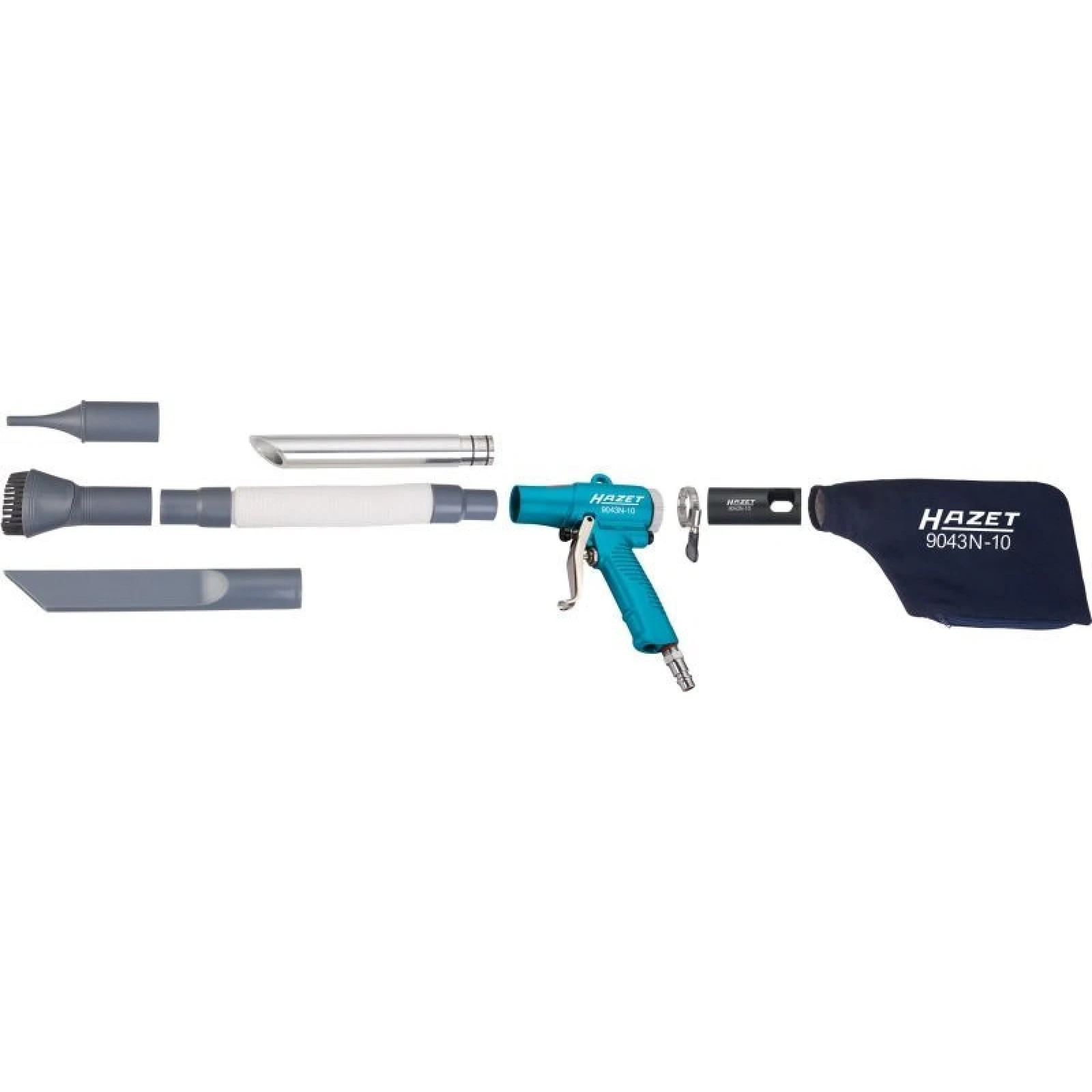 HAZET Bürsten-/Düsen-Set, Saug-/Blaspistole 9043N-10