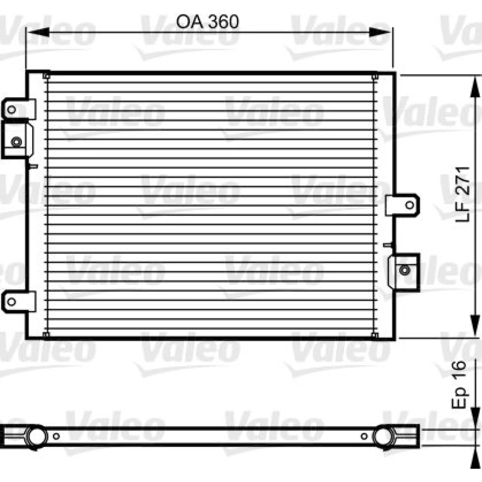 Kondensator, Klimaanlage VAL814167