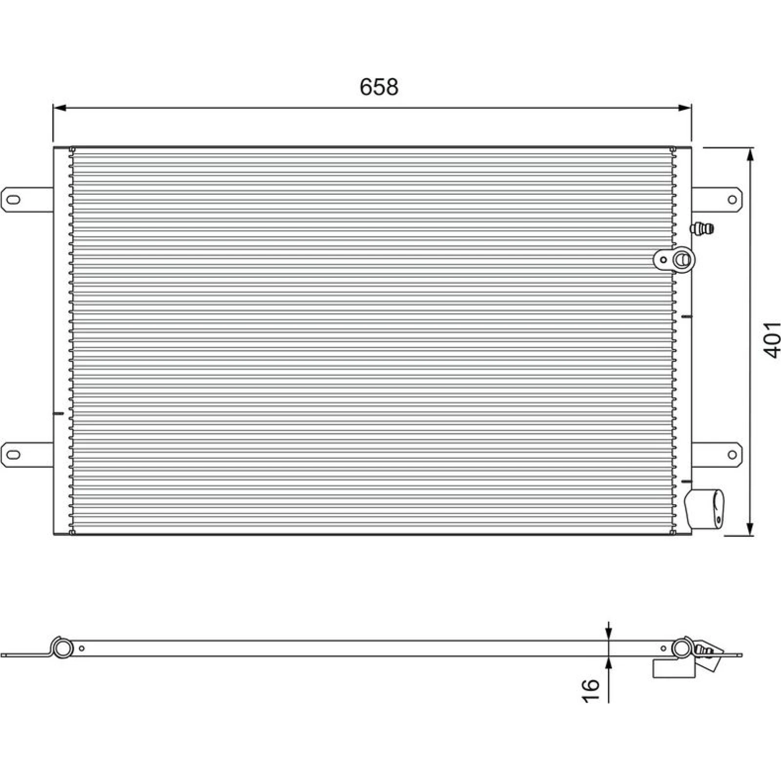 Kondensator, Klimaanlage VAL814004