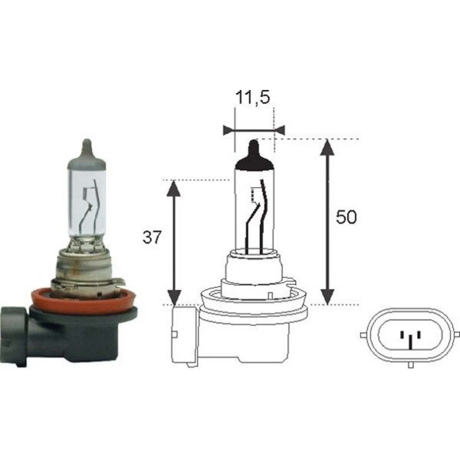 Glühlampe H8 12V/35W Pgj19-1 002547100000