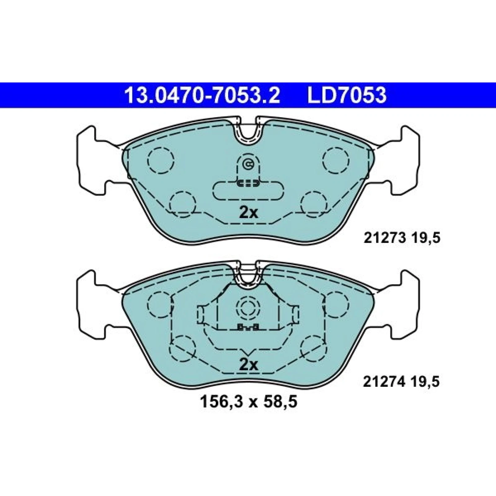 Bremsbelagsatz Volvo P. C70/S70/V70 95-05 2,0-2,5 Keramik 13.0470-7053.2