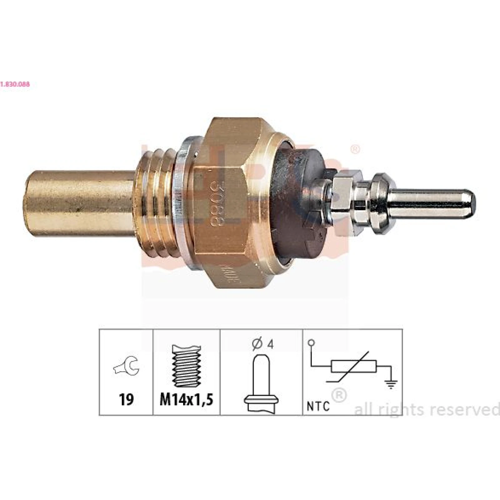 Kühlmitteltemperatur-Sensor 1.830.088