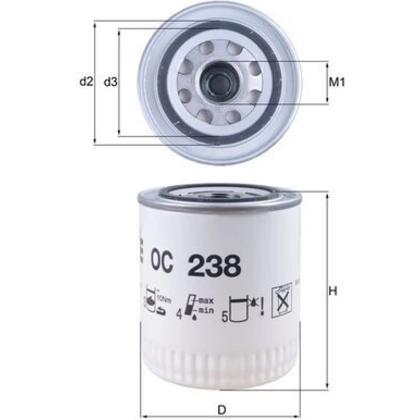 MAHLE Ölfilter OC 238