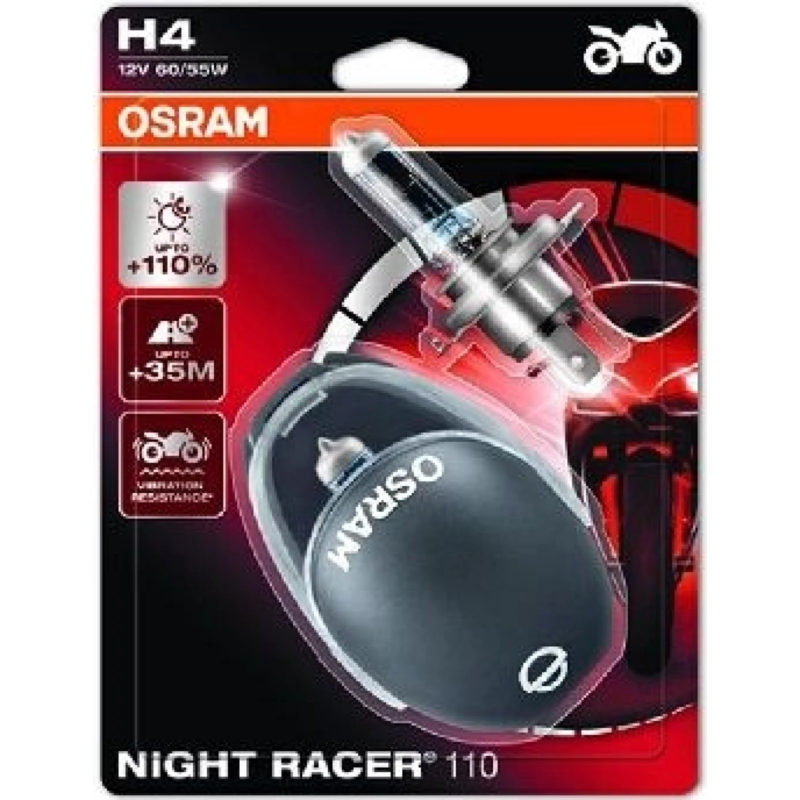 H4 OSRAM 12V 55W PX26D NR 64193NR1-02B