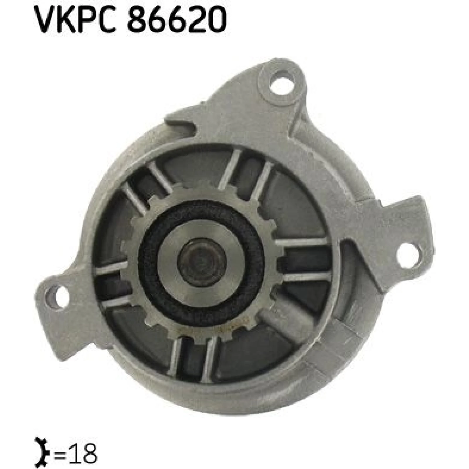 SKF Wasserpumpe / Kühlmittelpumpe VKPC 86620
