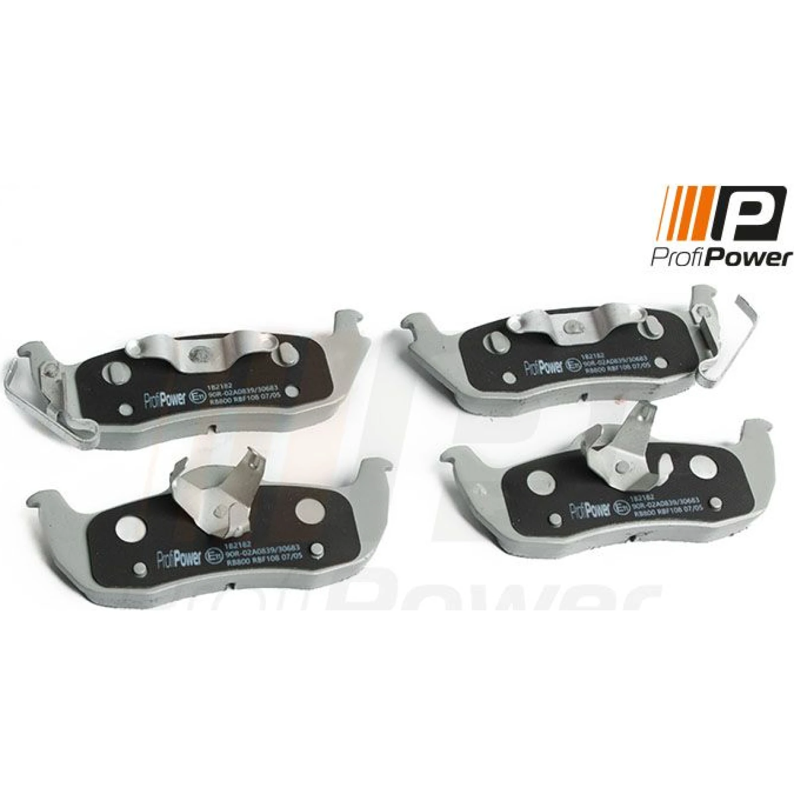 PROFIPOWER Bremsbelagsatz, Scheibenbremse 1B2182