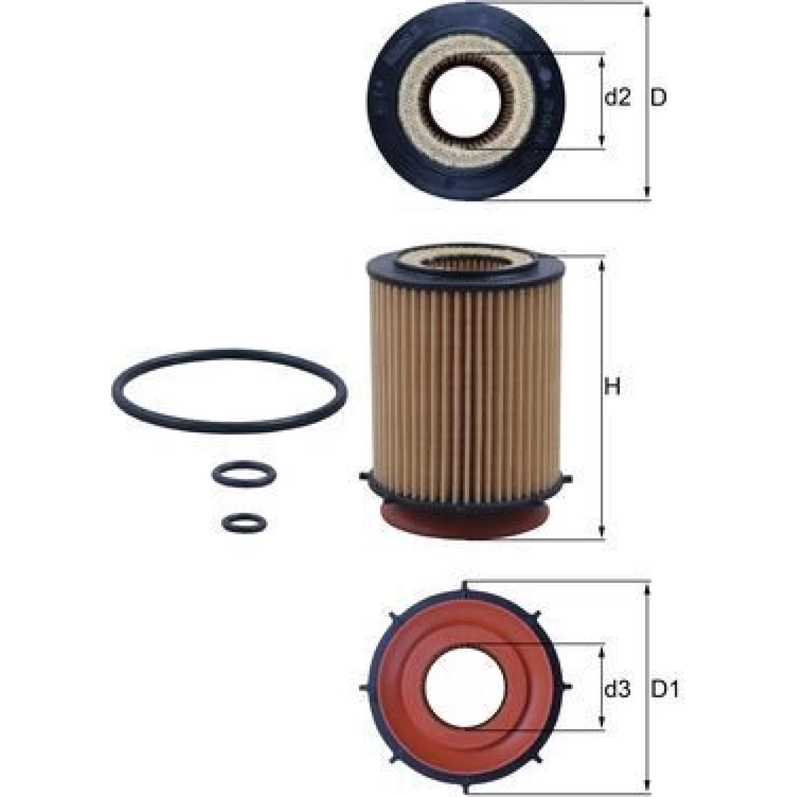 MAHLE Ölfilter OX 982D