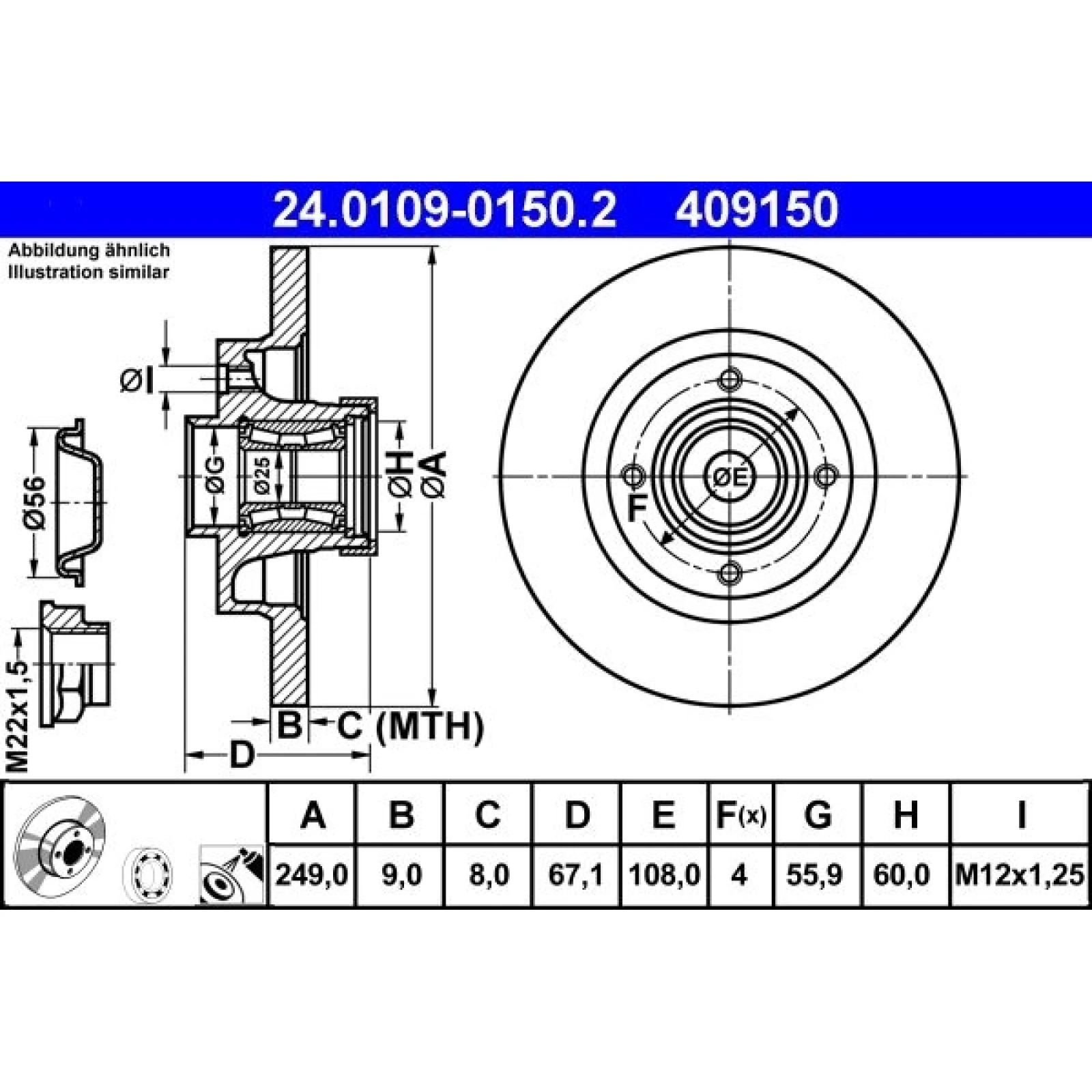 Bremsscheibe 24.0109-0150.2