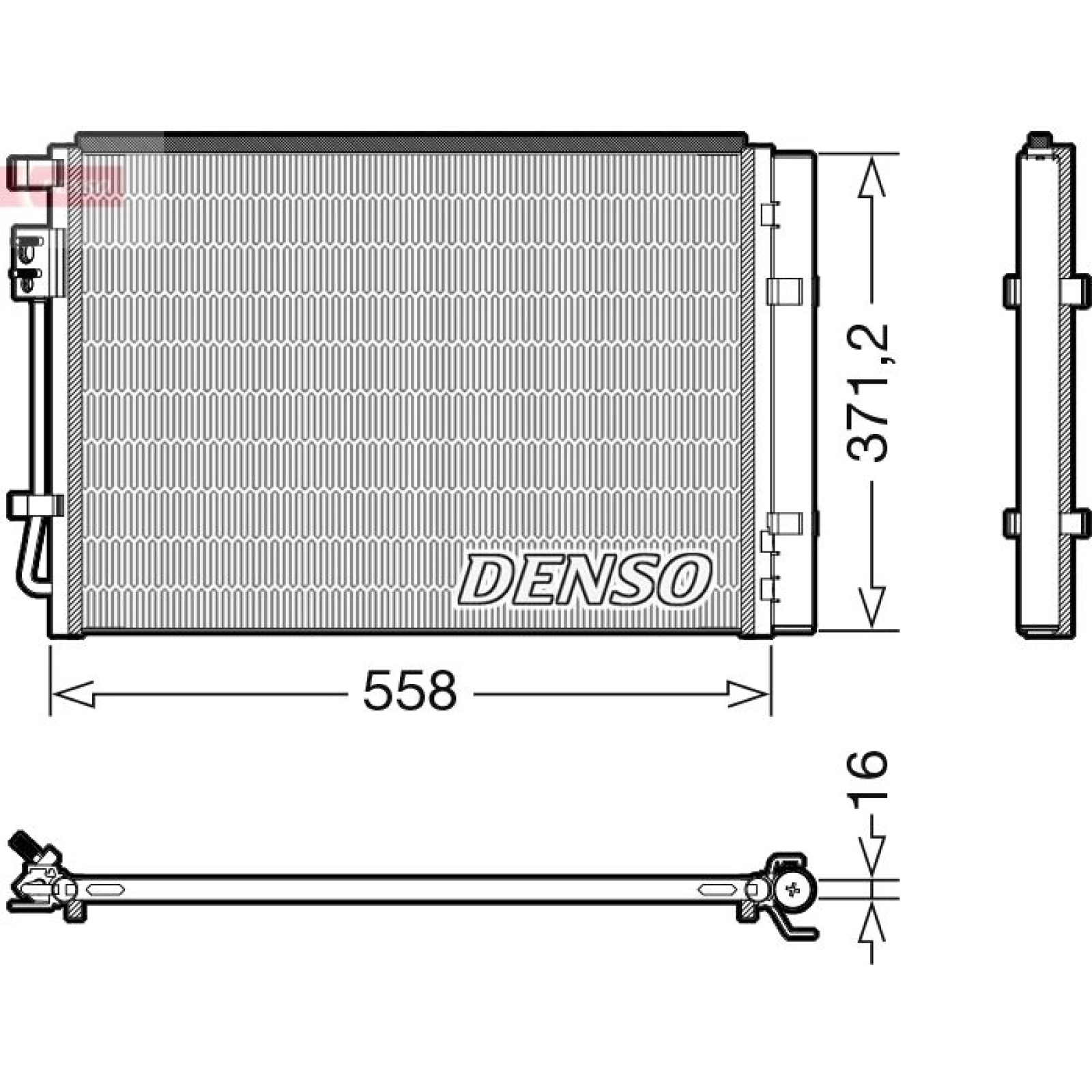 DENSO Kondensator, Klimaanlage DCN41015