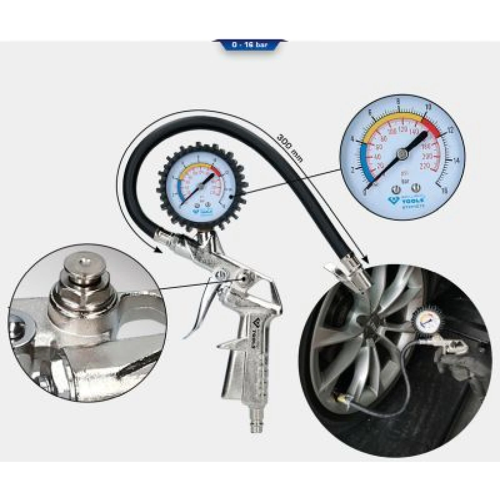 KS TOOLS Druckluftreifenprüfer/-füller BT691019