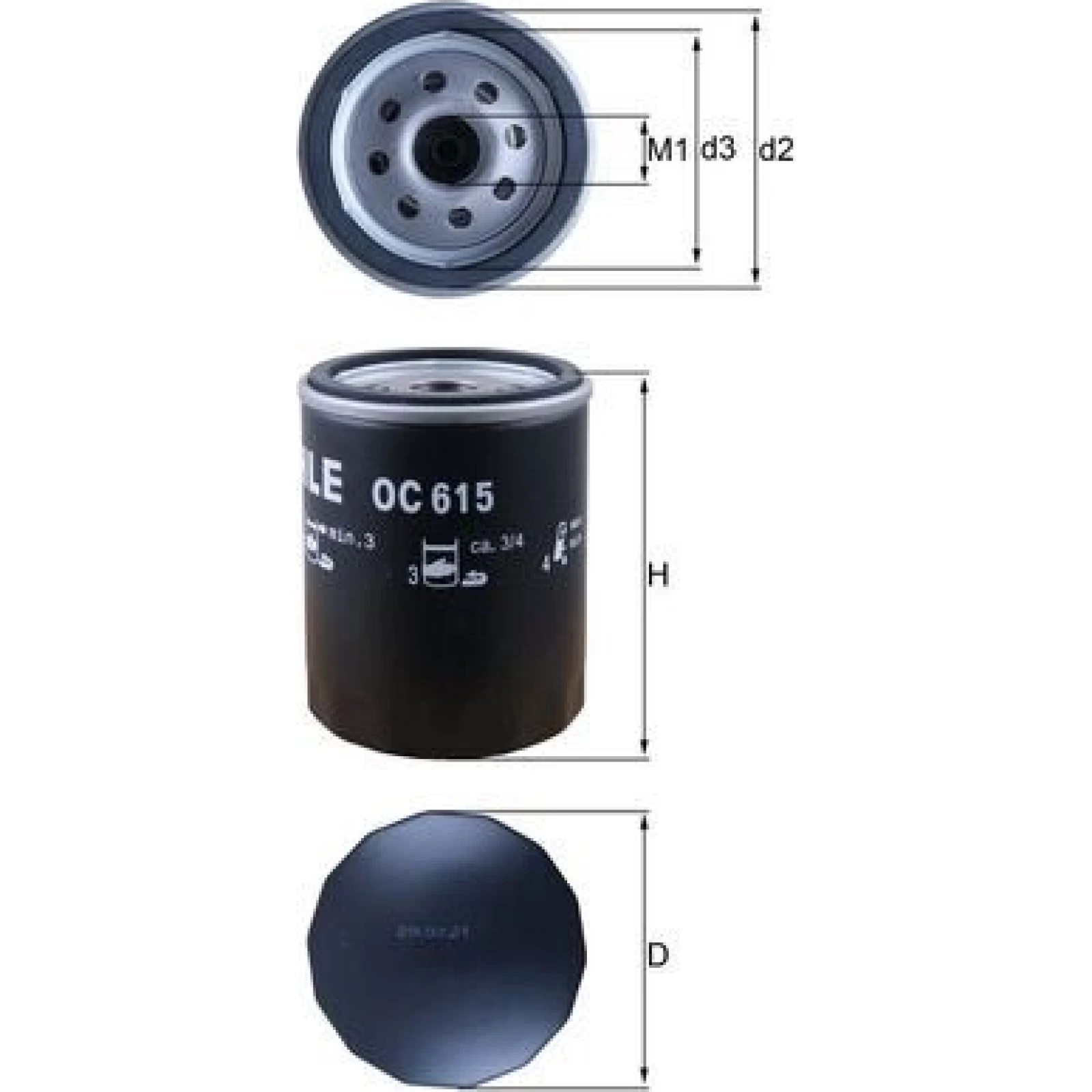 MAHLE Ölfilter OC 615