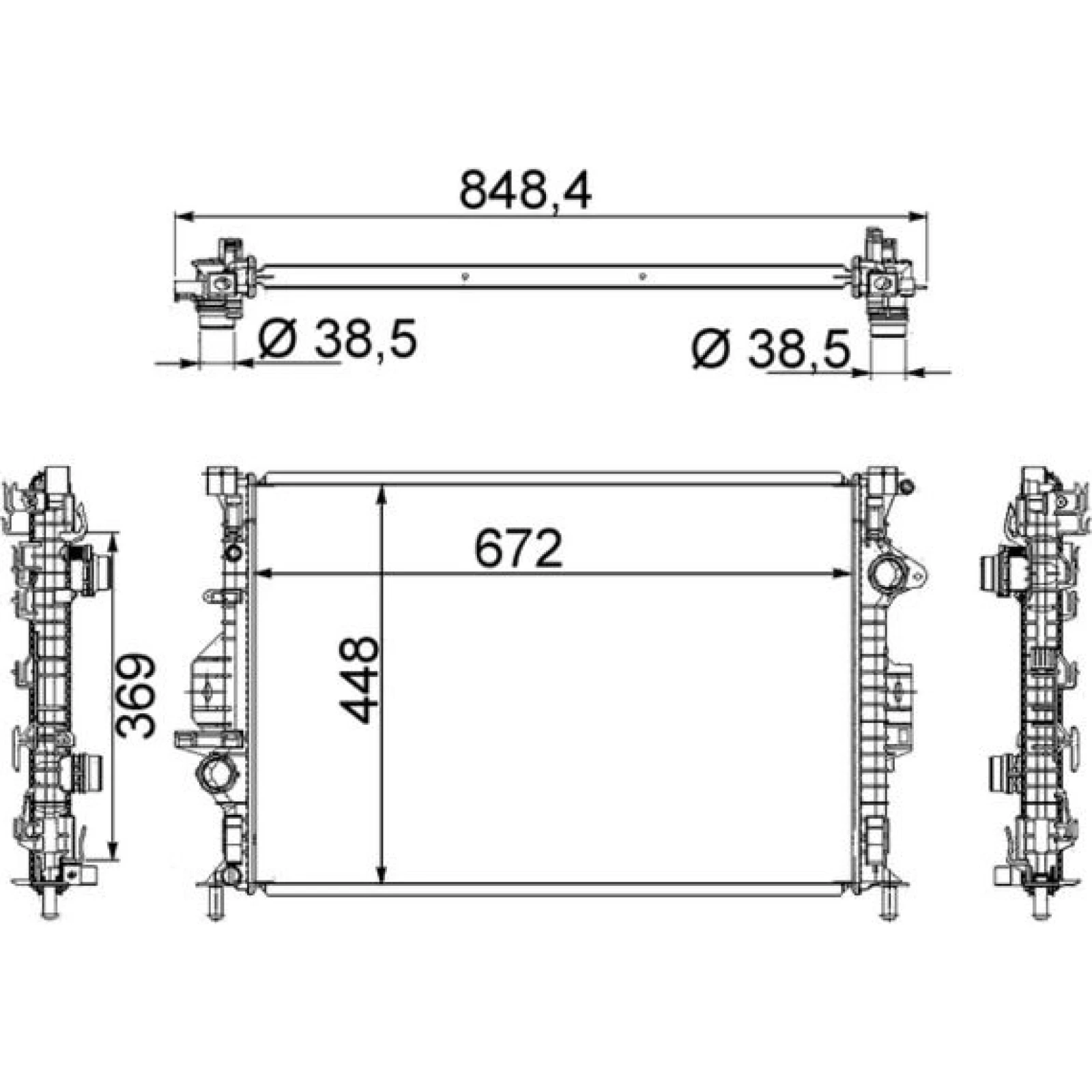 Kühler, Motorkühlung CR 1748 000S