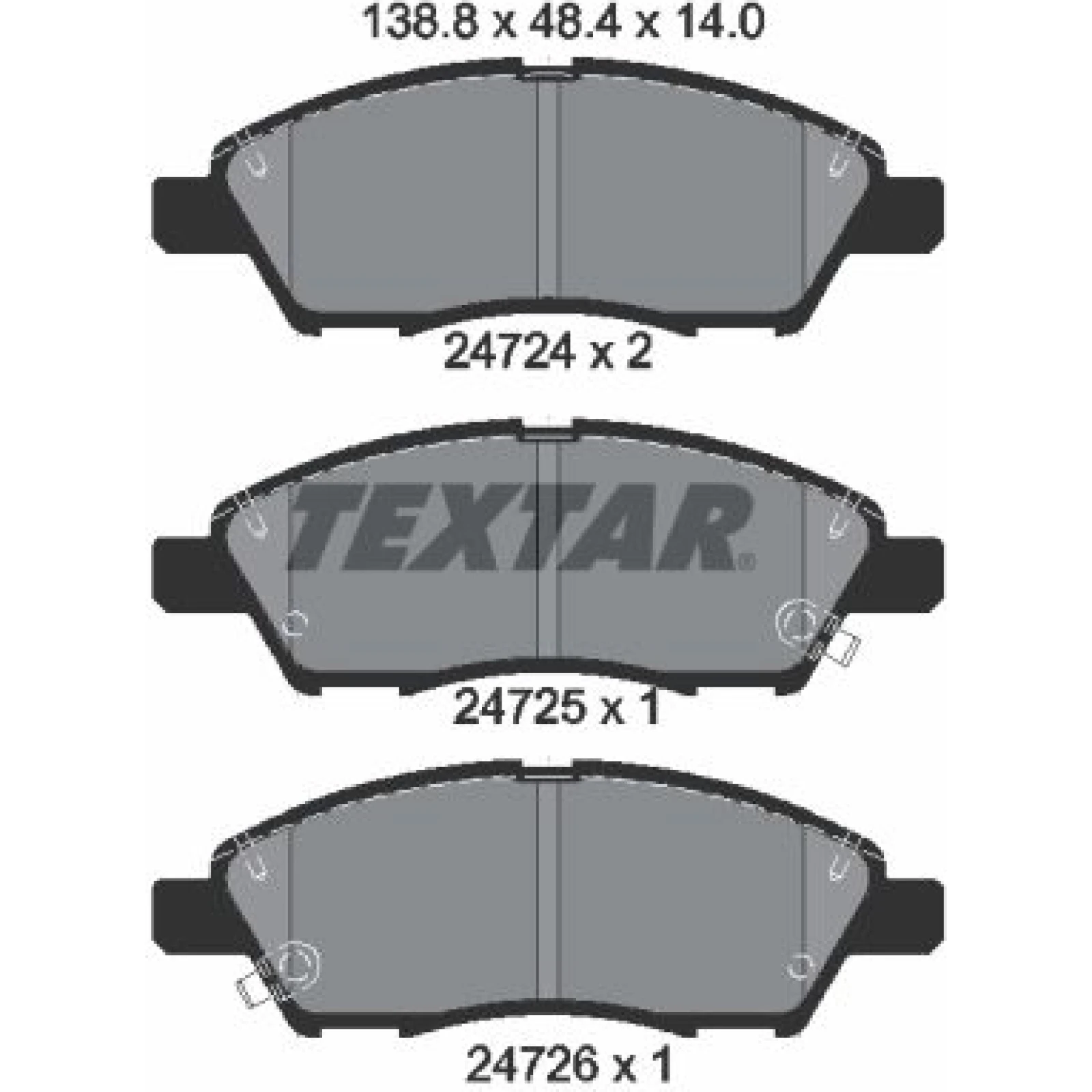 Bremsbelagsatz Nissan P. Versa 1.0-1.6 11 2472401