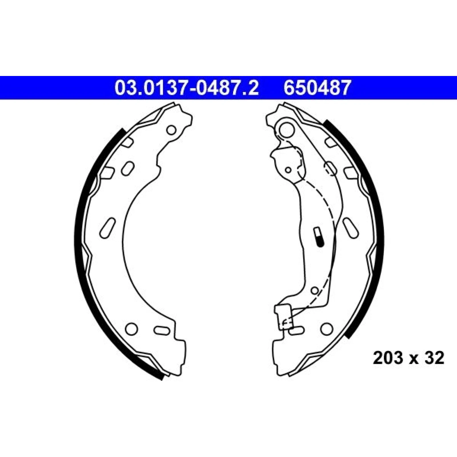 Bremsbackensatz 03.0137-0487.2