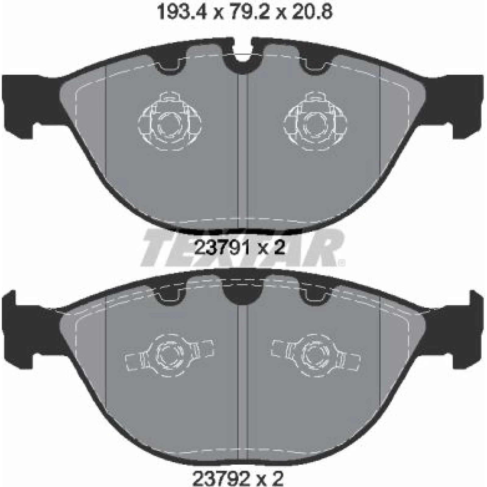 Bremsbelagsatz Bmw P. E60/E61/E65/E63 3,5-6,0 2379101