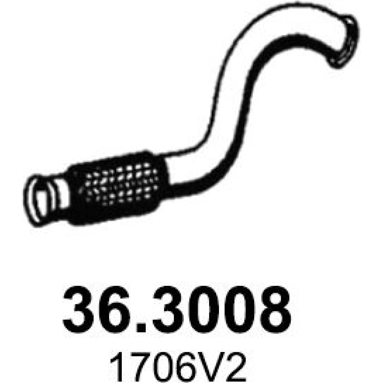 Abgasrohr 36.3008